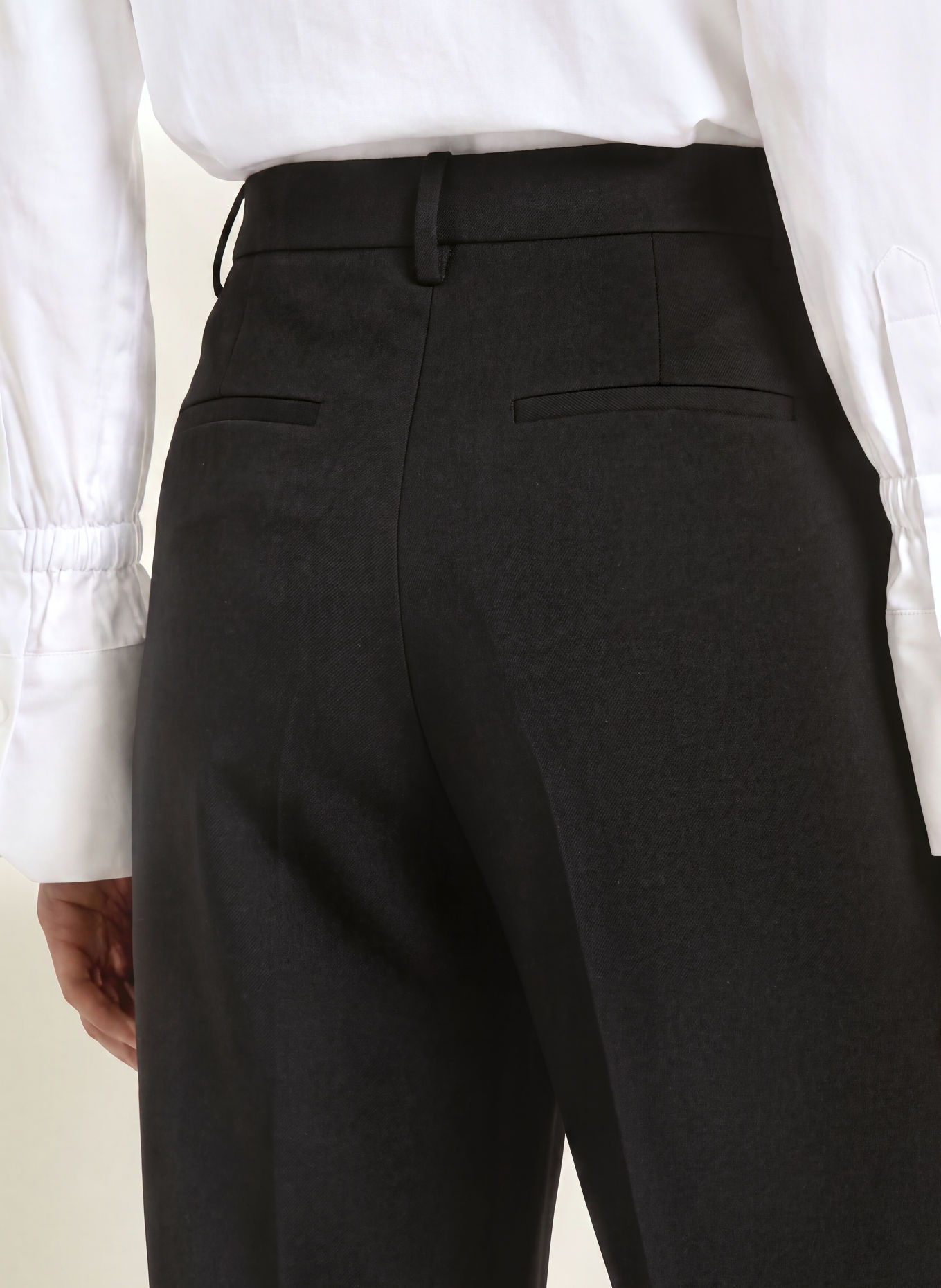MILANO ITALY Wide-leg trousers: BLACK