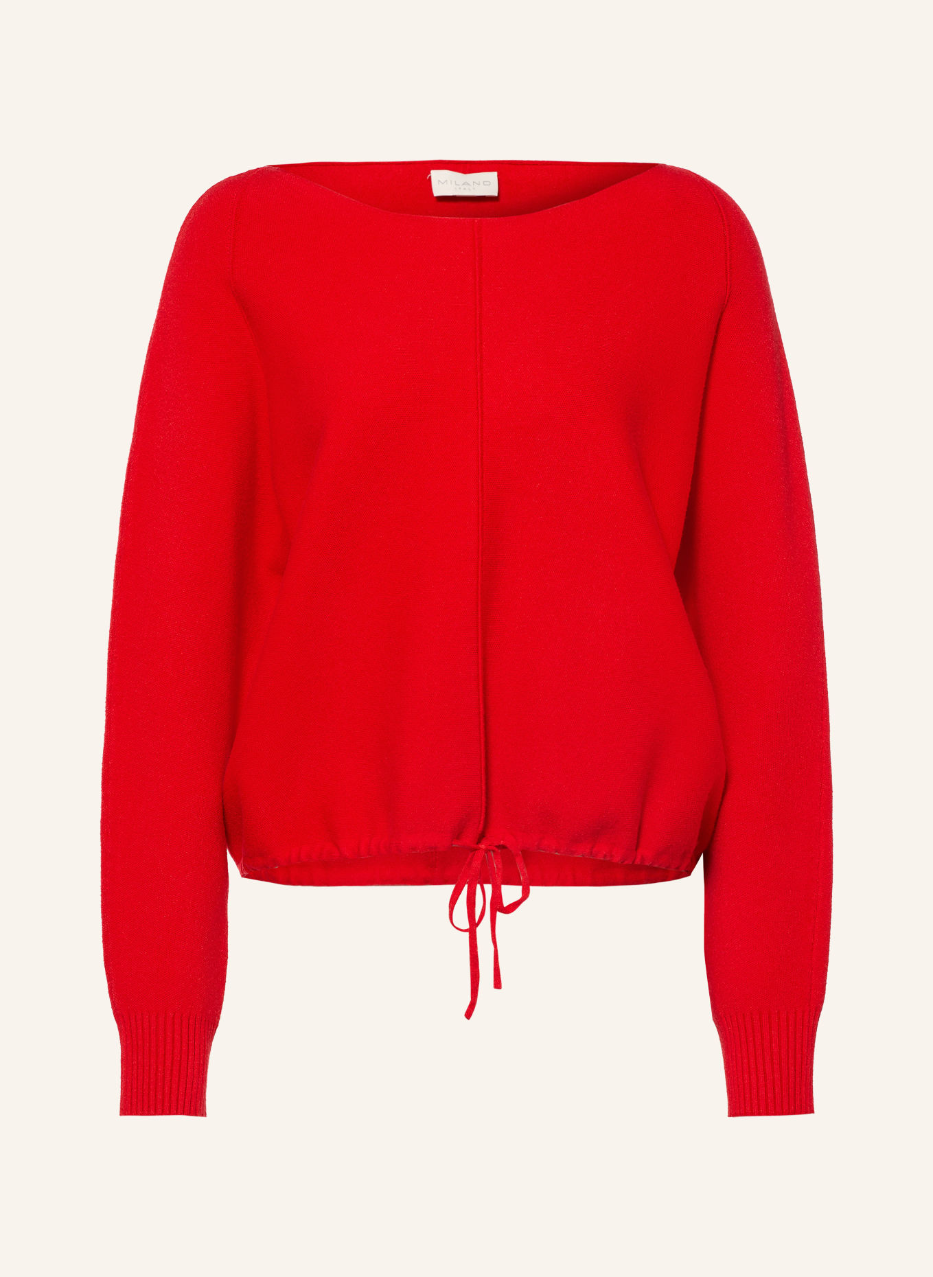 MILANO ITALY Cropped Sweater: RED