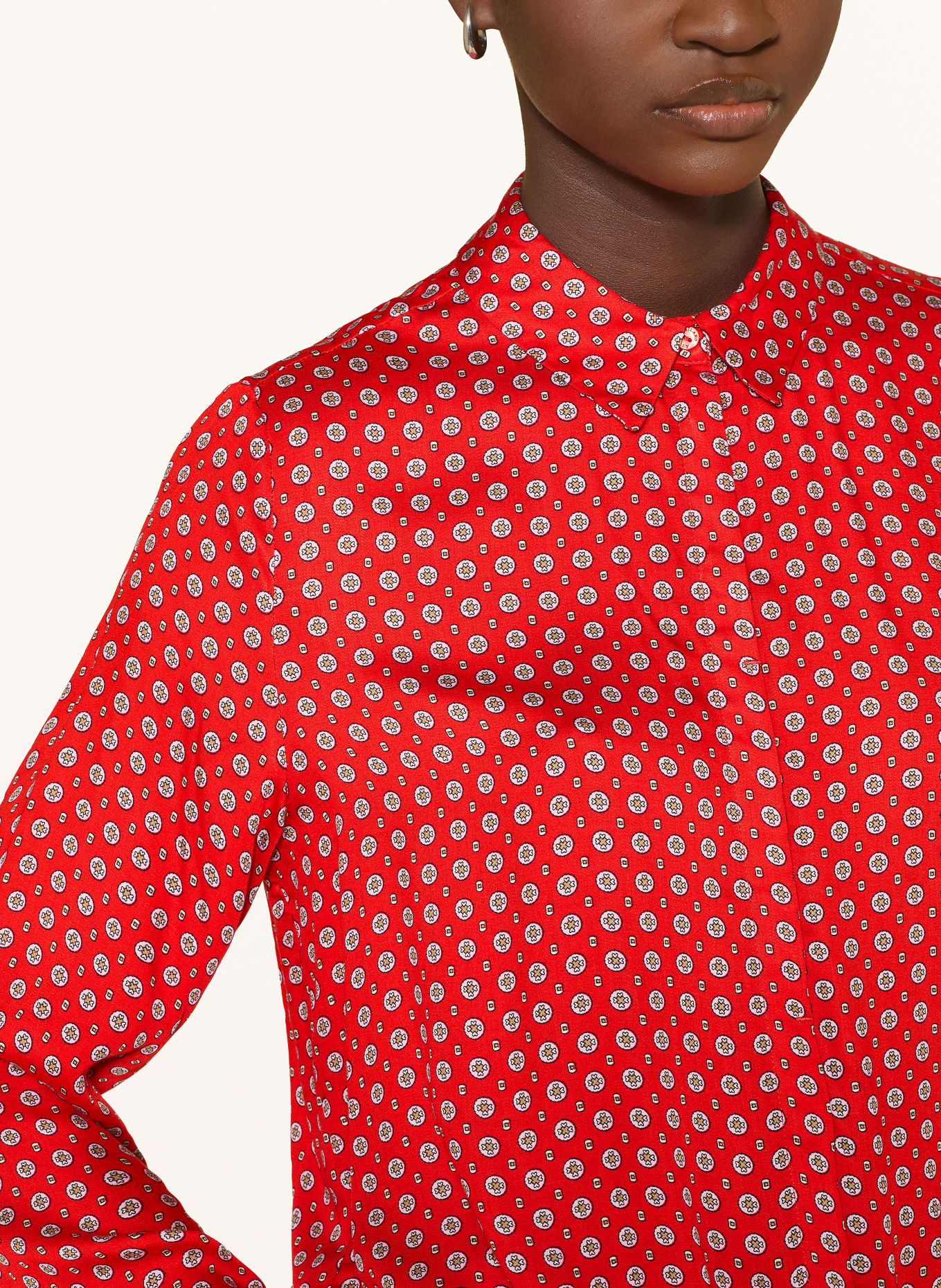 MILANO ITALY Hemdbluse: ROT / HELLLILA / DUNKELGELB