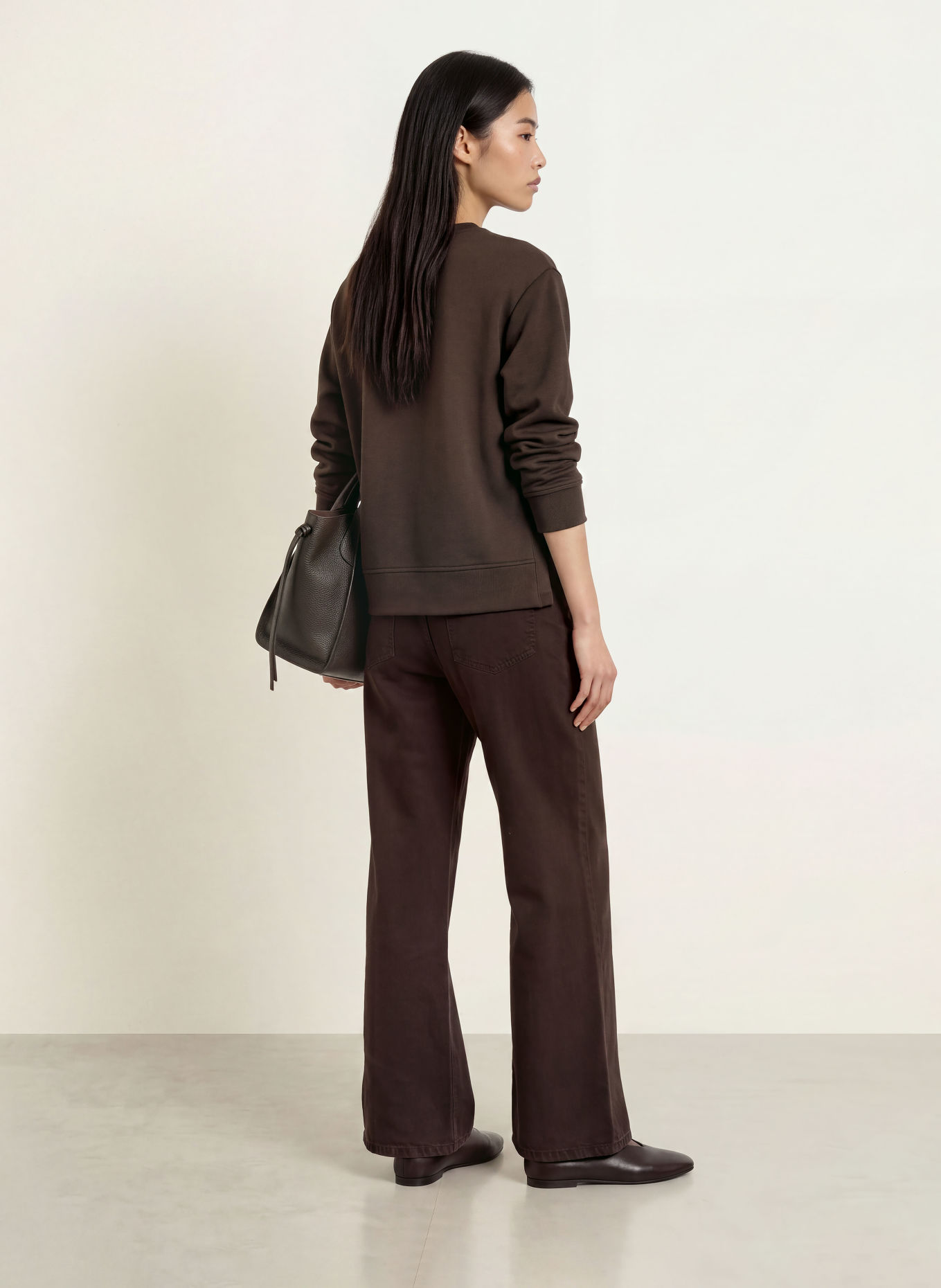 MILANO ITALY Sweatshirt: MARRON FONCÉ / ROSE FUCHSIA / ORANGE
