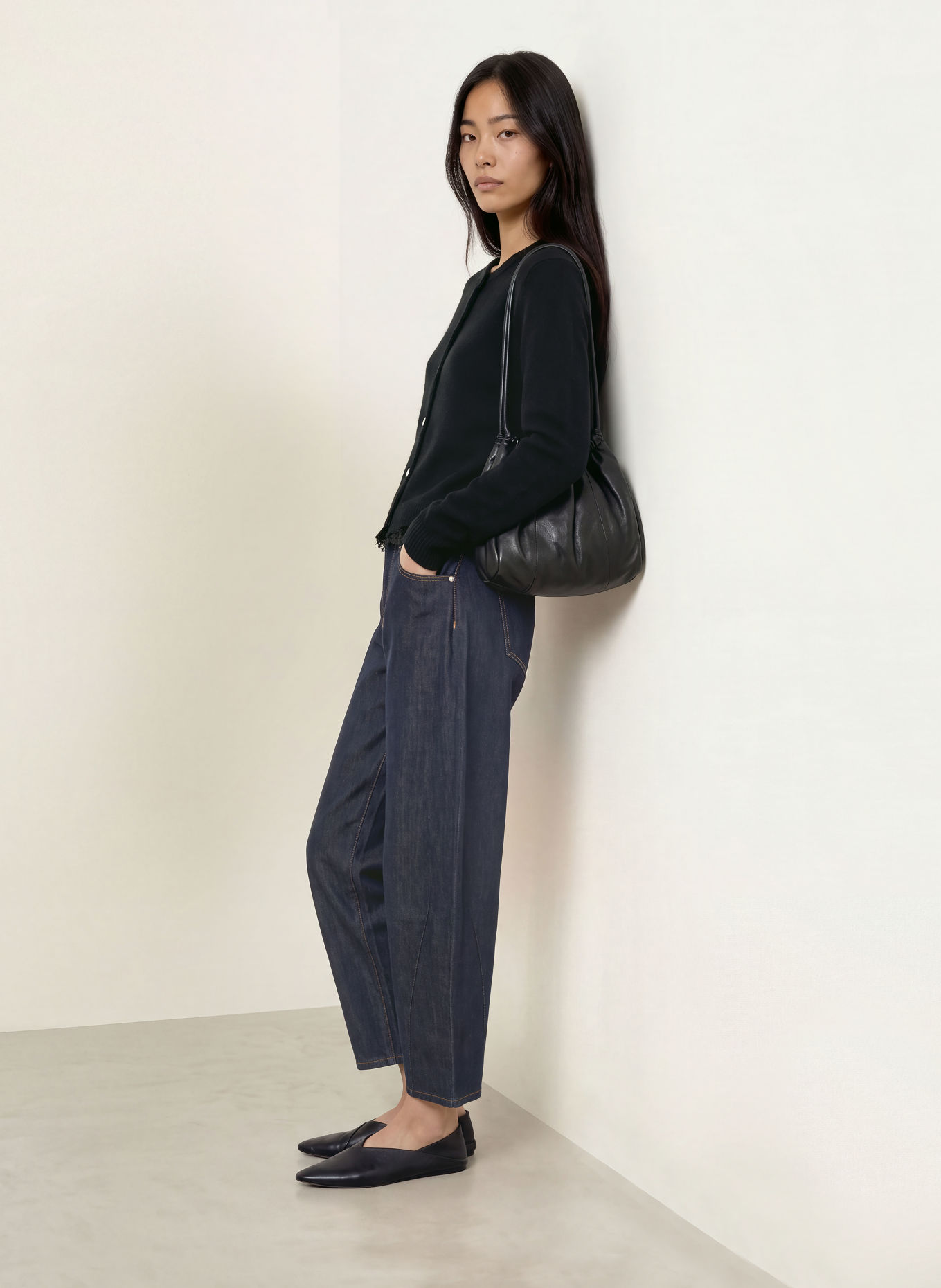 MILANO ITALY Gilet en maille avec dentelle: NOIR