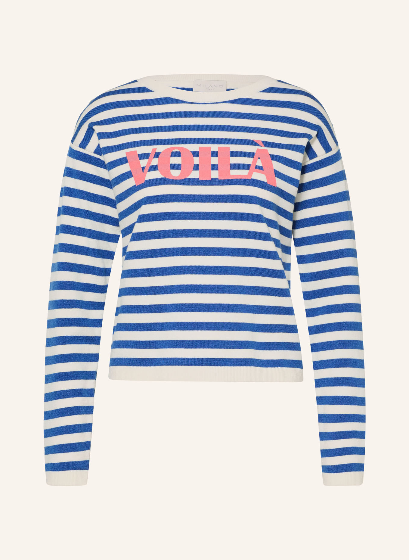 MILANO ITALY Trui: BLAUW / ROZE / WIT
