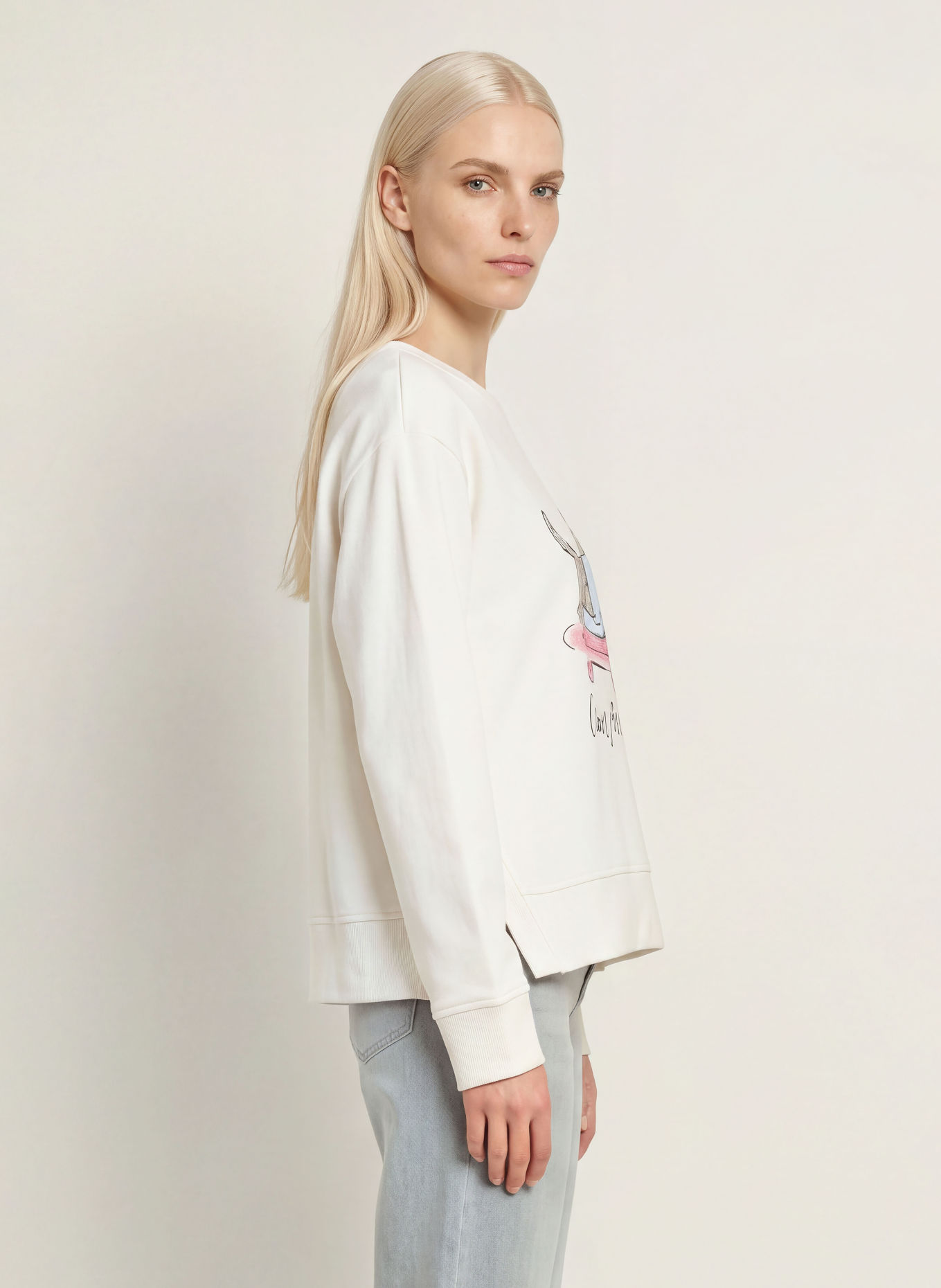 MILANO ITALY Sweatshirt: CRÈME / ROSE / BLEU CLAIR