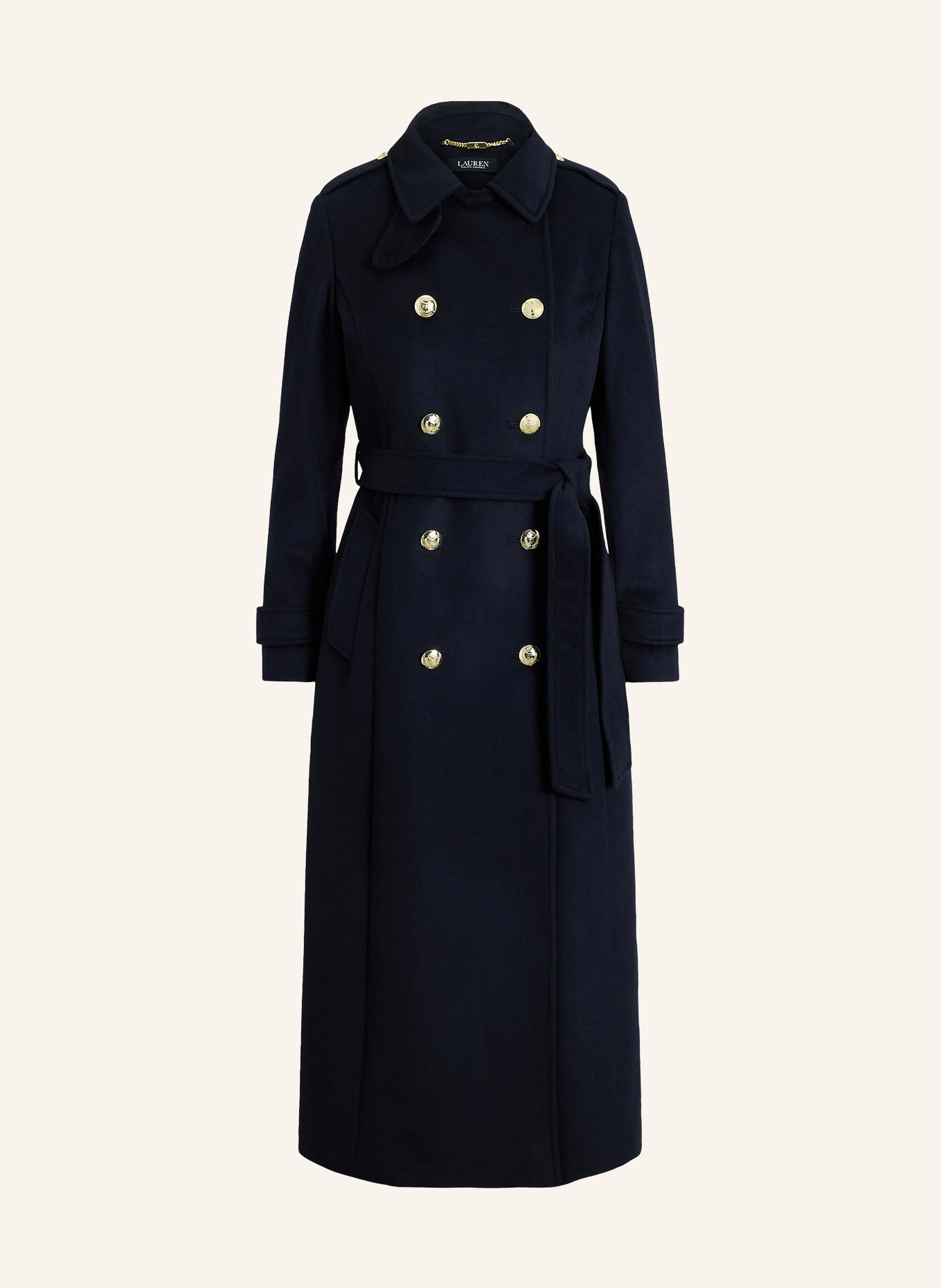 LAUREN RALPH LAUREN Coat: DARK BLUE / GOLD
