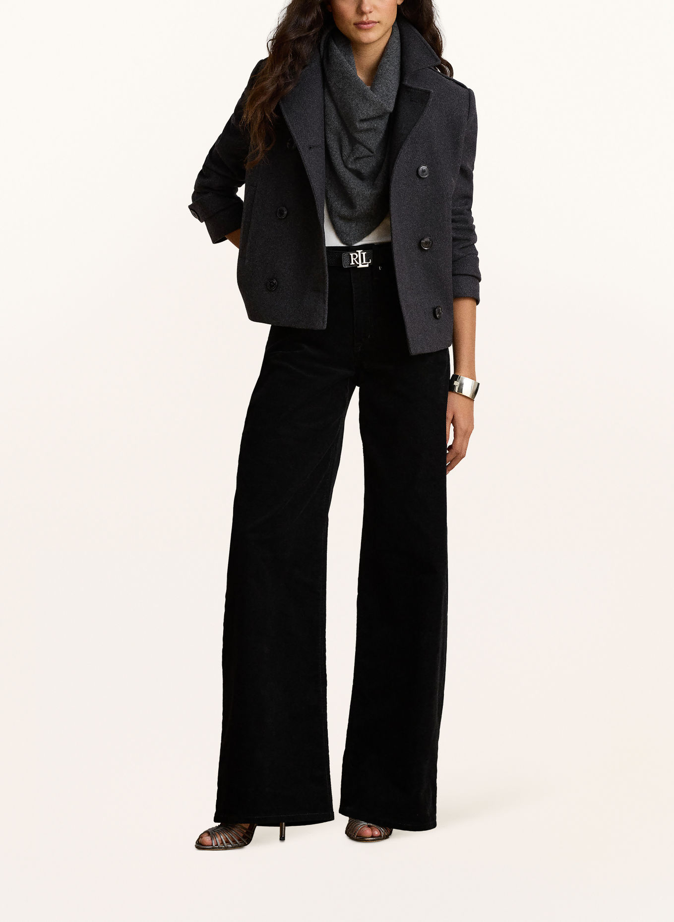 LAUREN RALPH LAUREN Bosmanka: CZIEMNOSZARY