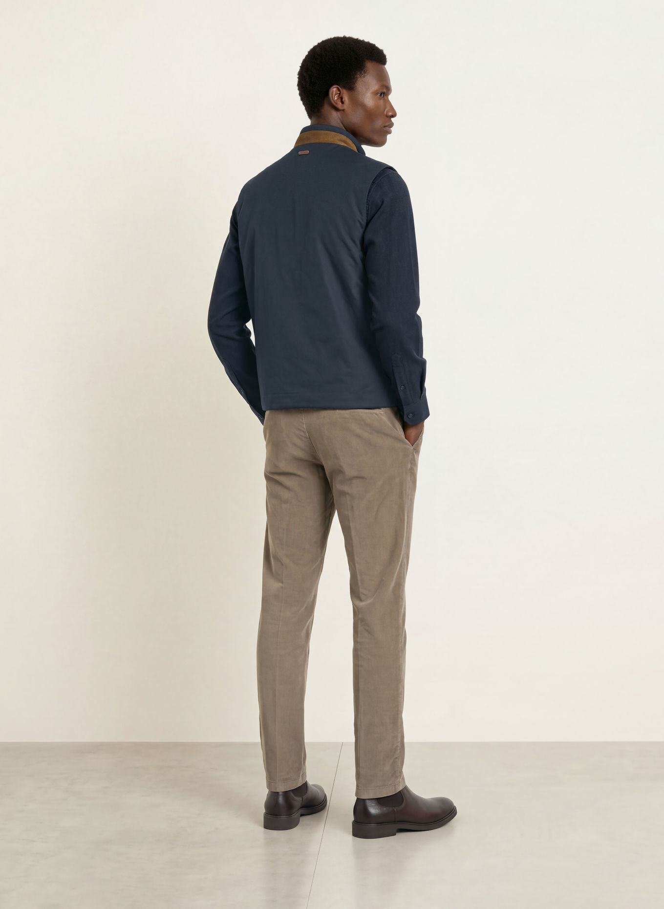 ETON Veste sans manches: BLEU FONCÉ