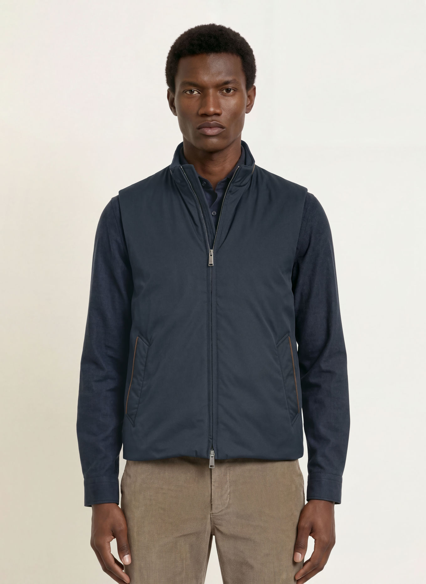 ETON Veste sans manches: BLEU FONCÉ
