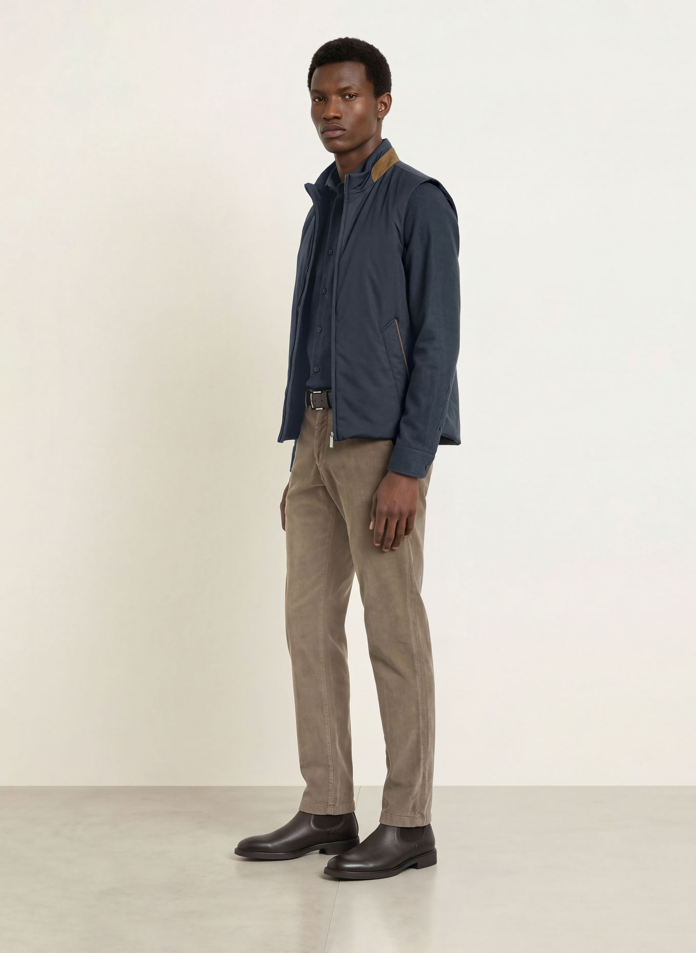 ETON Veste sans manches: BLEU FONCÉ