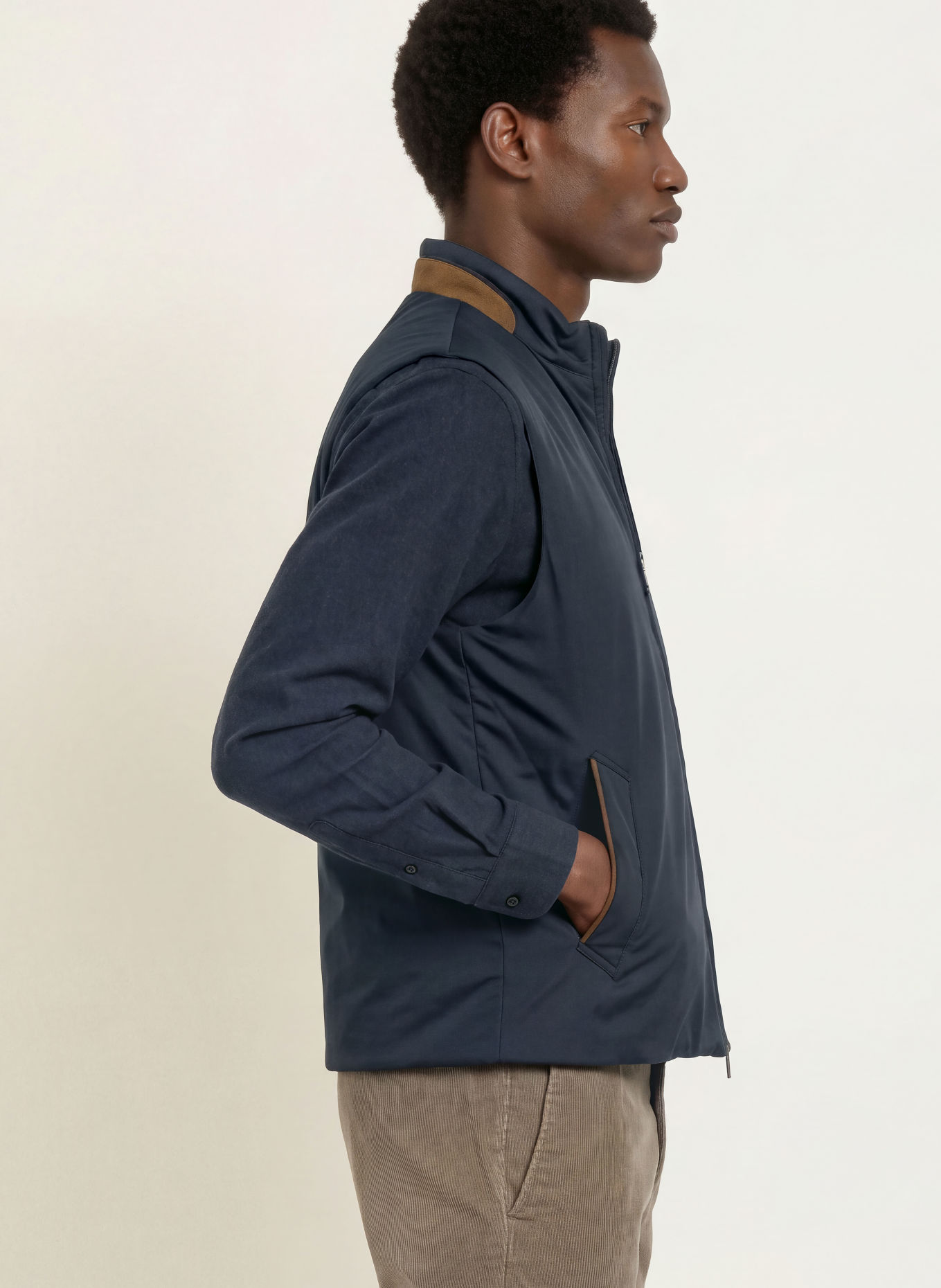 ETON Veste sans manches: BLEU FONCÉ