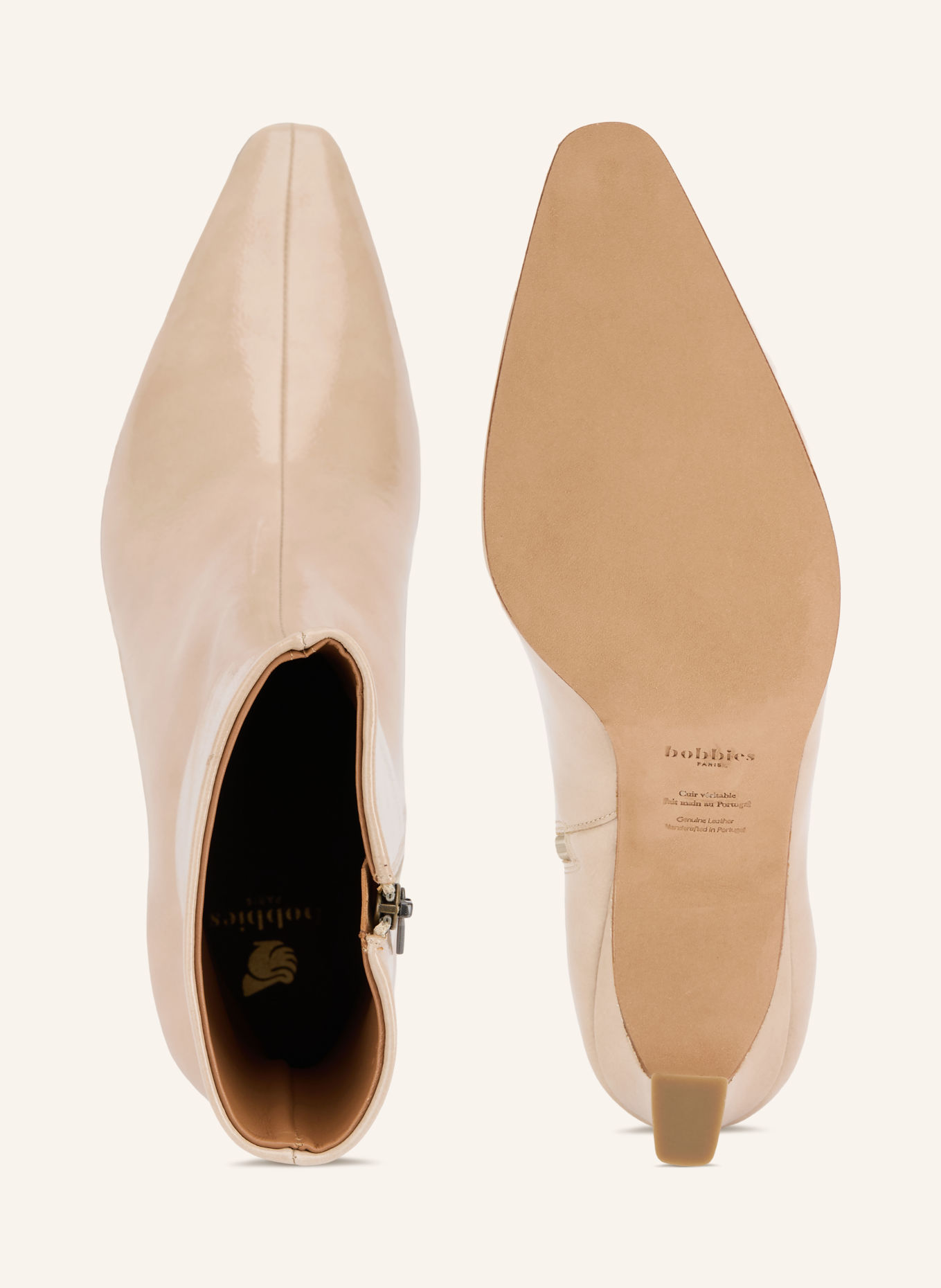 bobbies Lackstiefeletten ÉMILIE: BEIGE