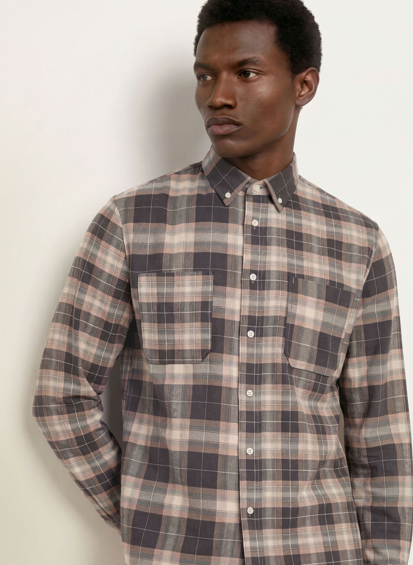ARMEDANGELS Koszula o kroju slim fit: JASNOBRĄZOWY / BRĄZOWY / CZIEMNOSZARY