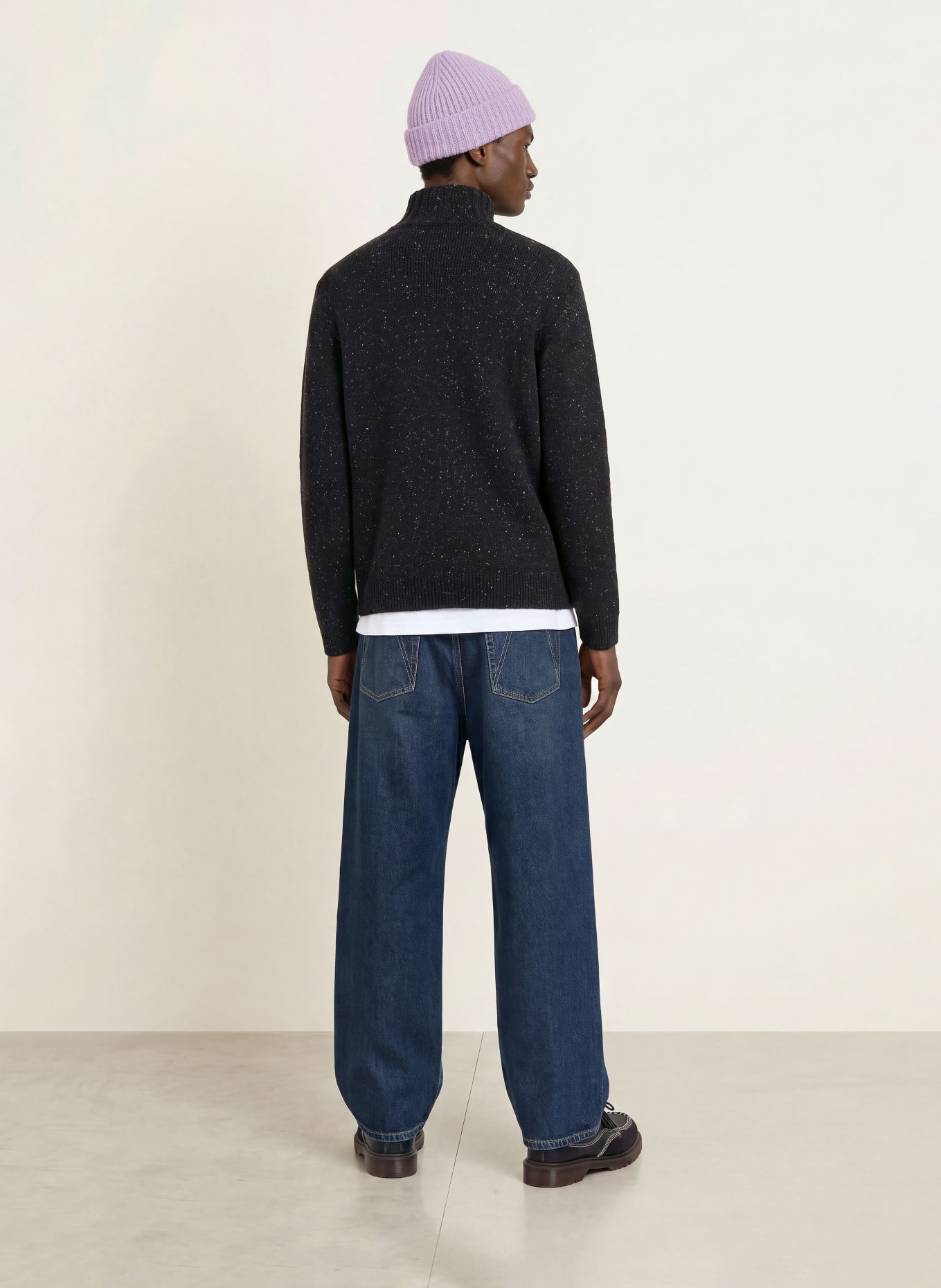ARMEDANGELS Rollkragenpullover: SCHWARZ
