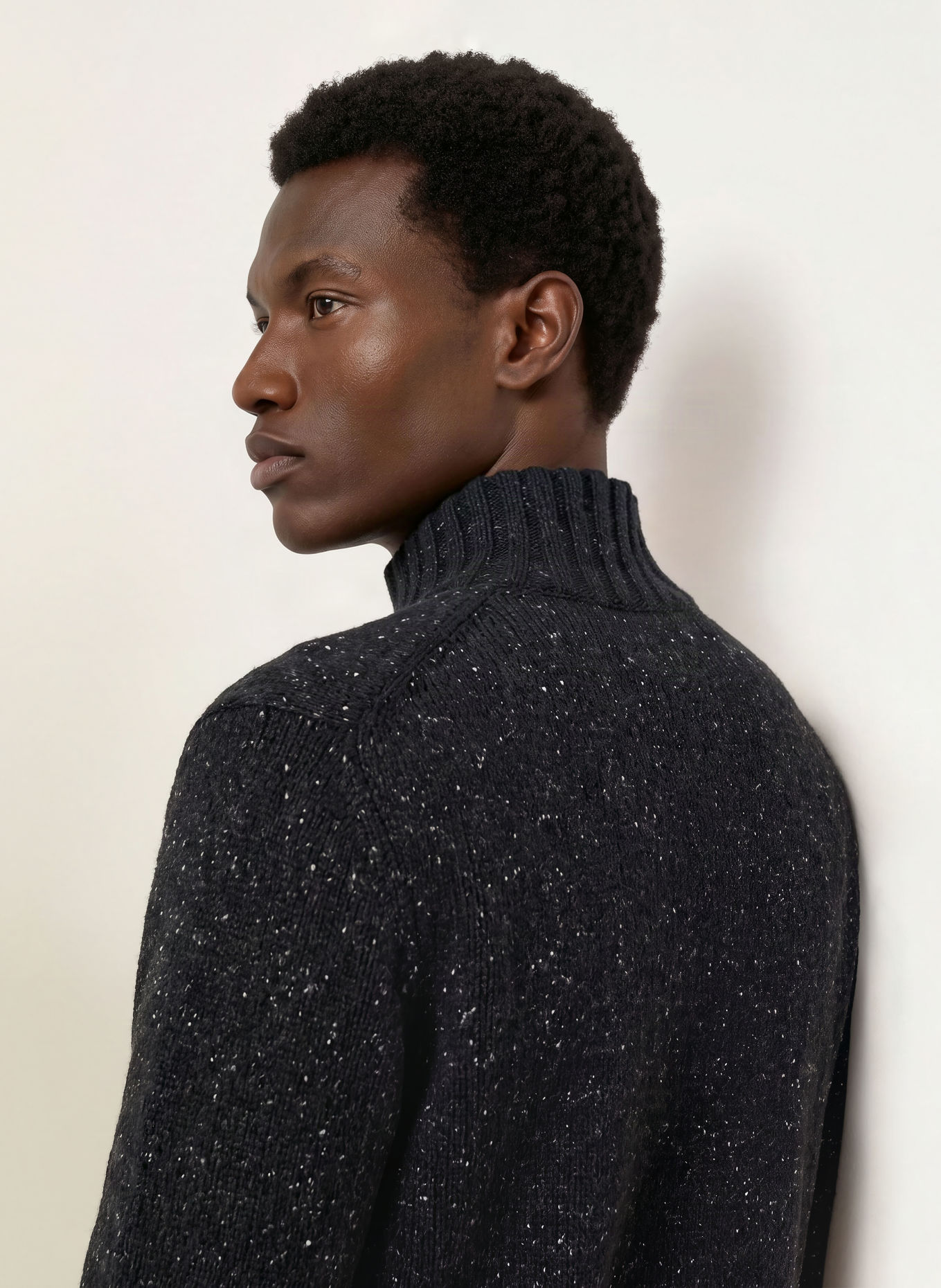 ARMEDANGELS Rollkragenpullover: SCHWARZ