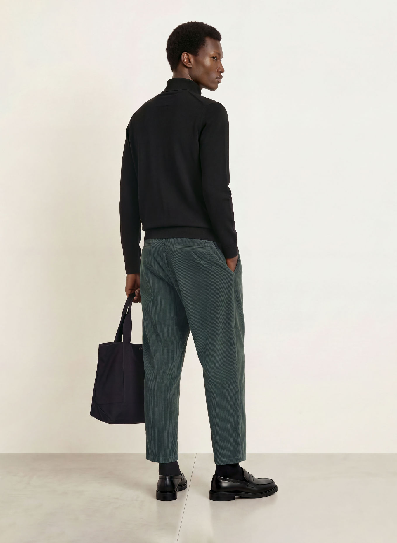 ARMEDANGELS GAARDO Turtleneck sweater: BLACK