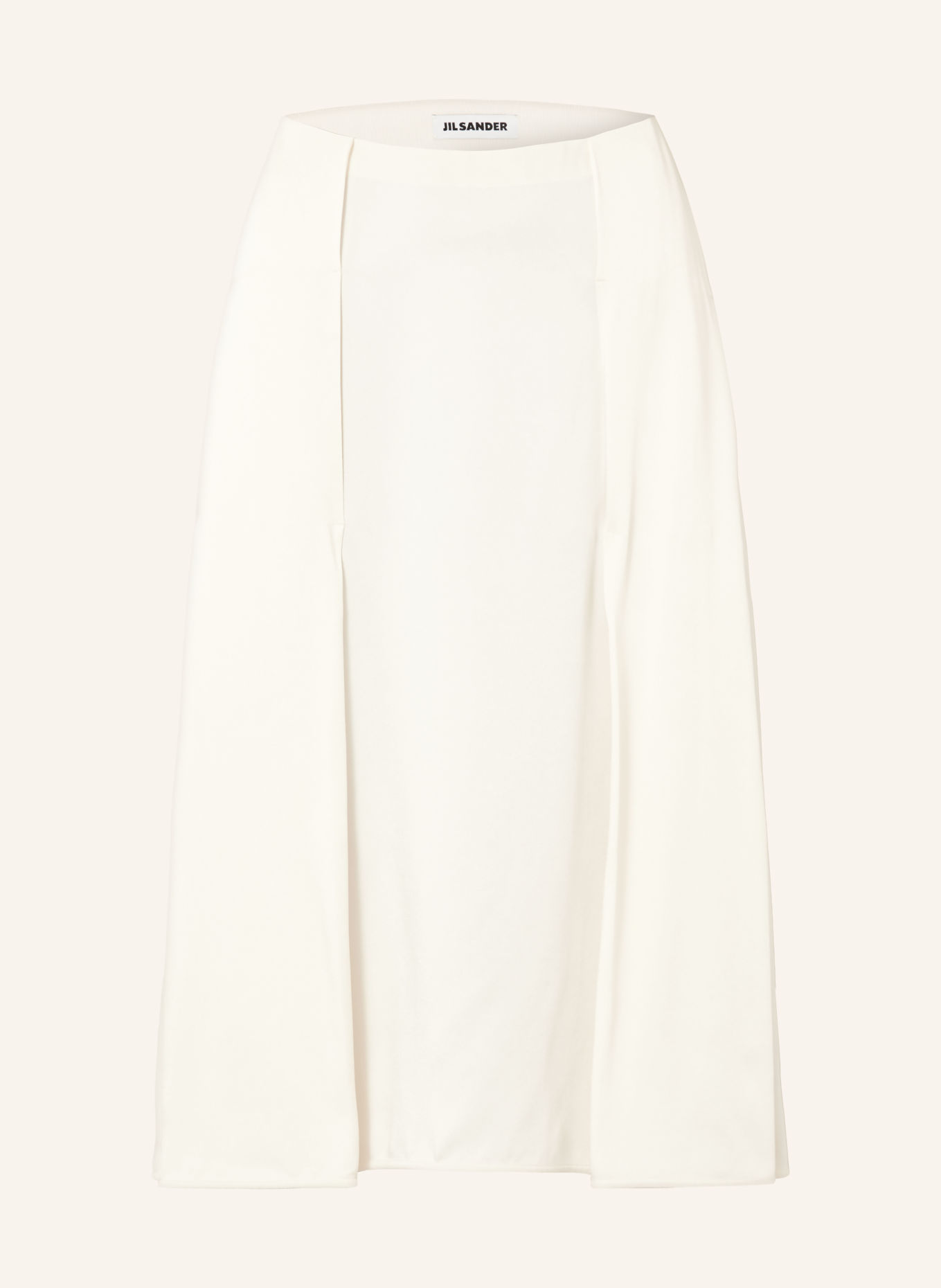 JIL SANDER Satinrock: CREME