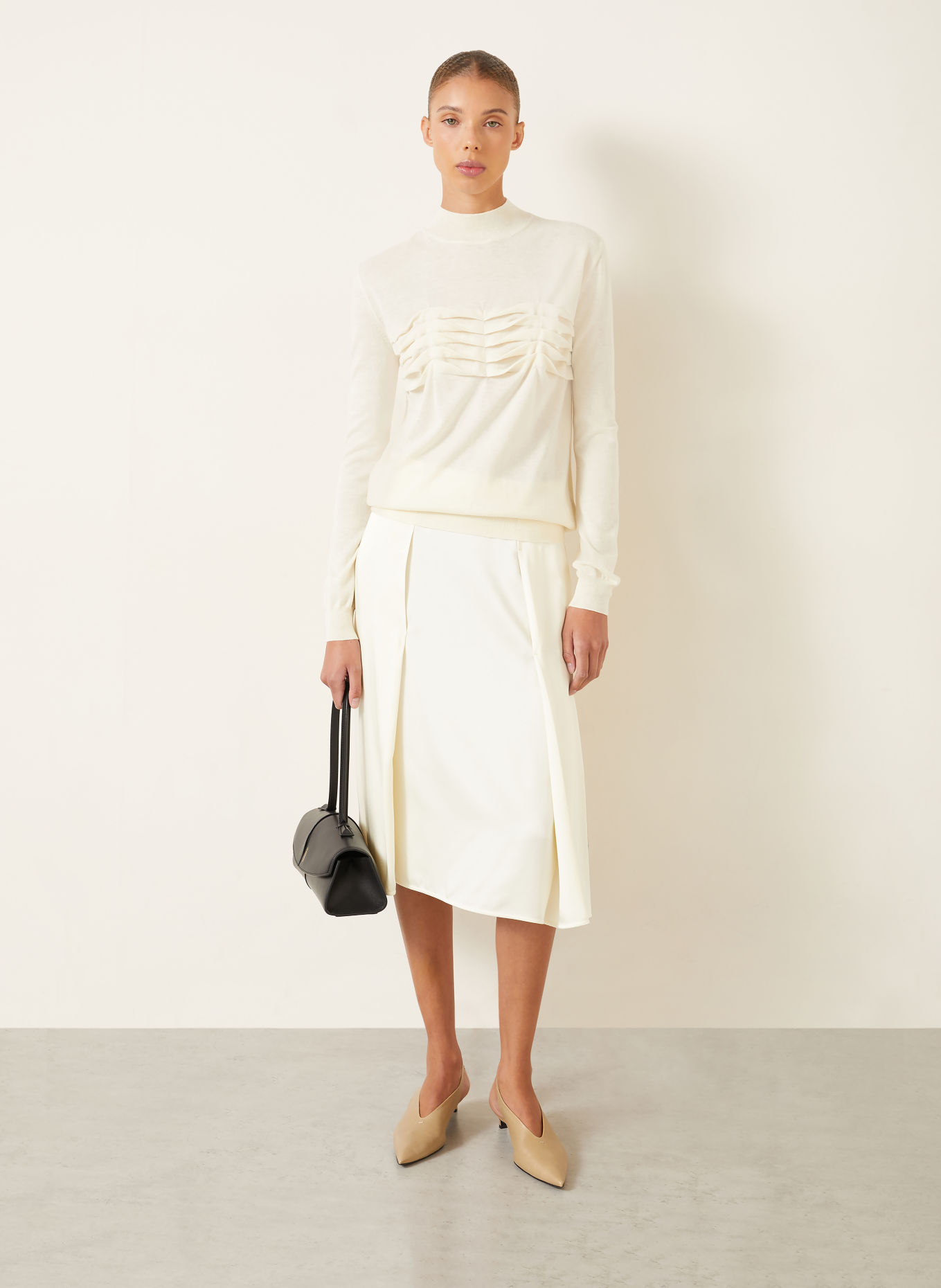 JIL SANDER Pullover mit Cashmere: ECRU