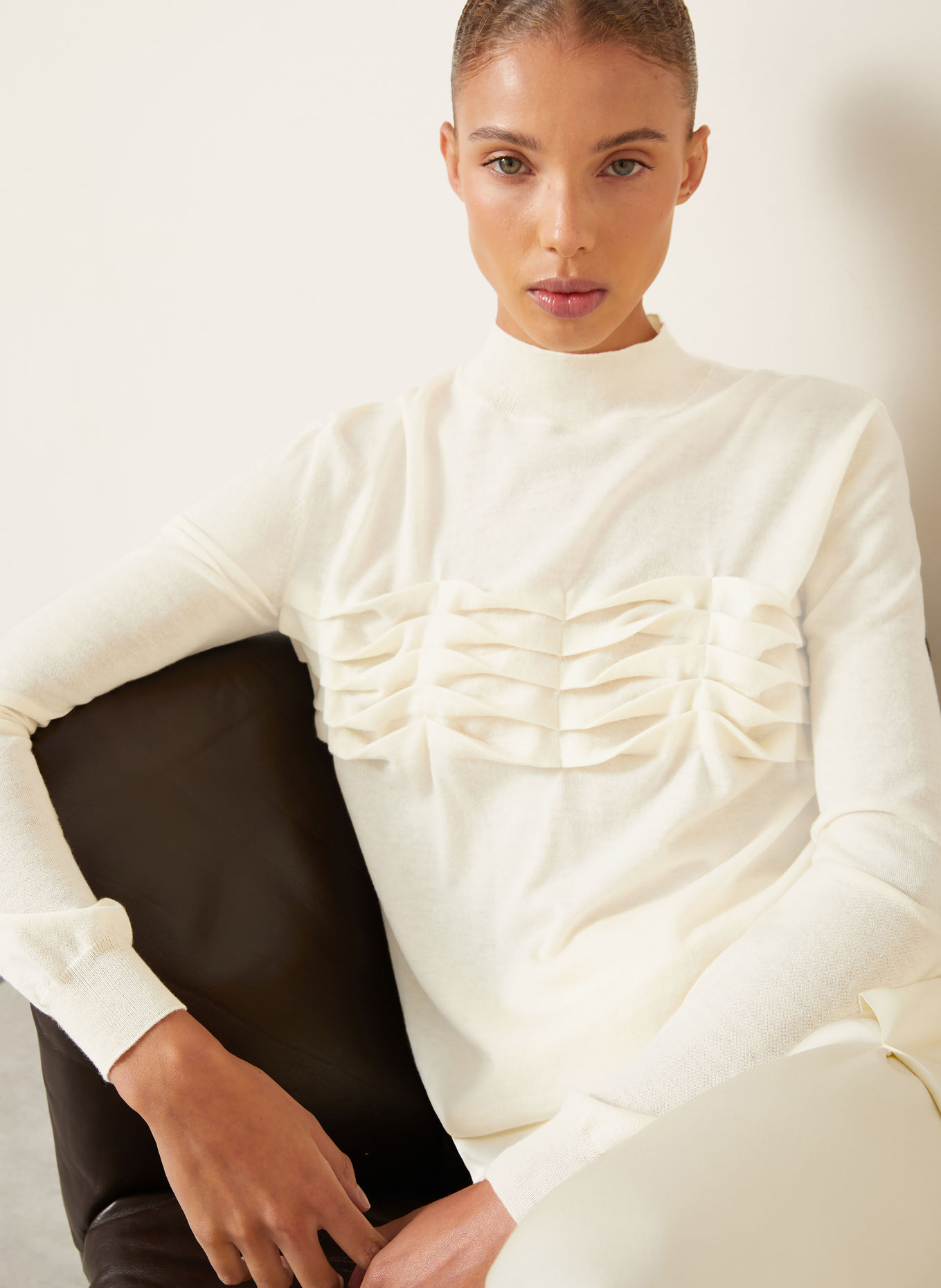 JIL SANDER Pullover mit Cashmere: ECRU