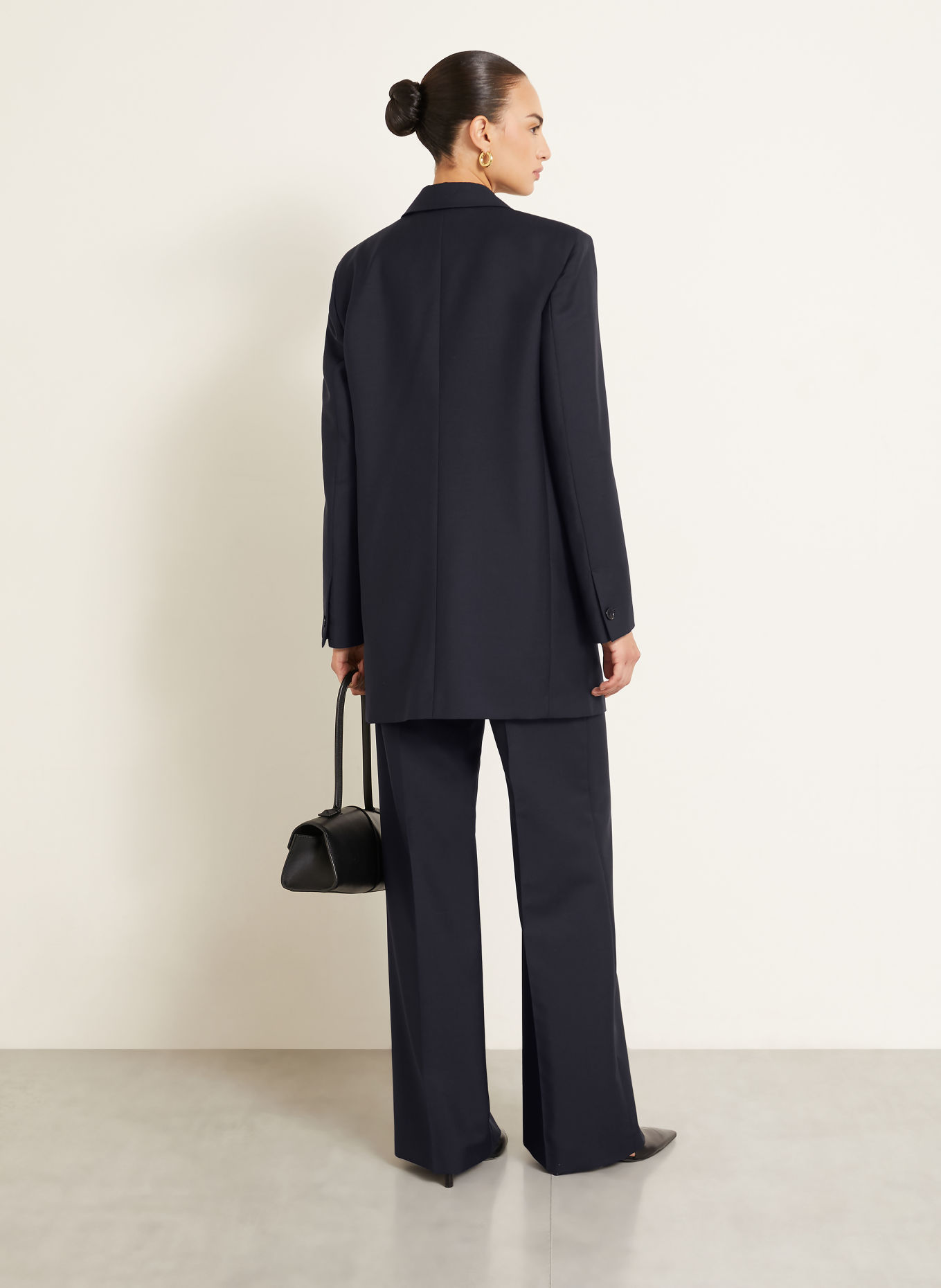 JIL SANDER Longblazer: DUNKELBLAU