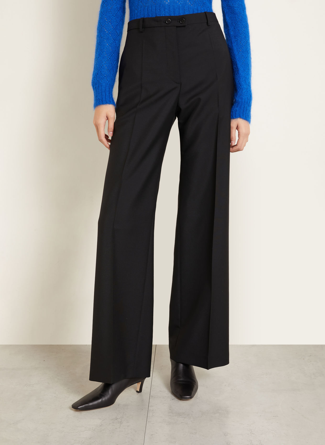 JIL SANDER Wide-leg trousers: BLACK