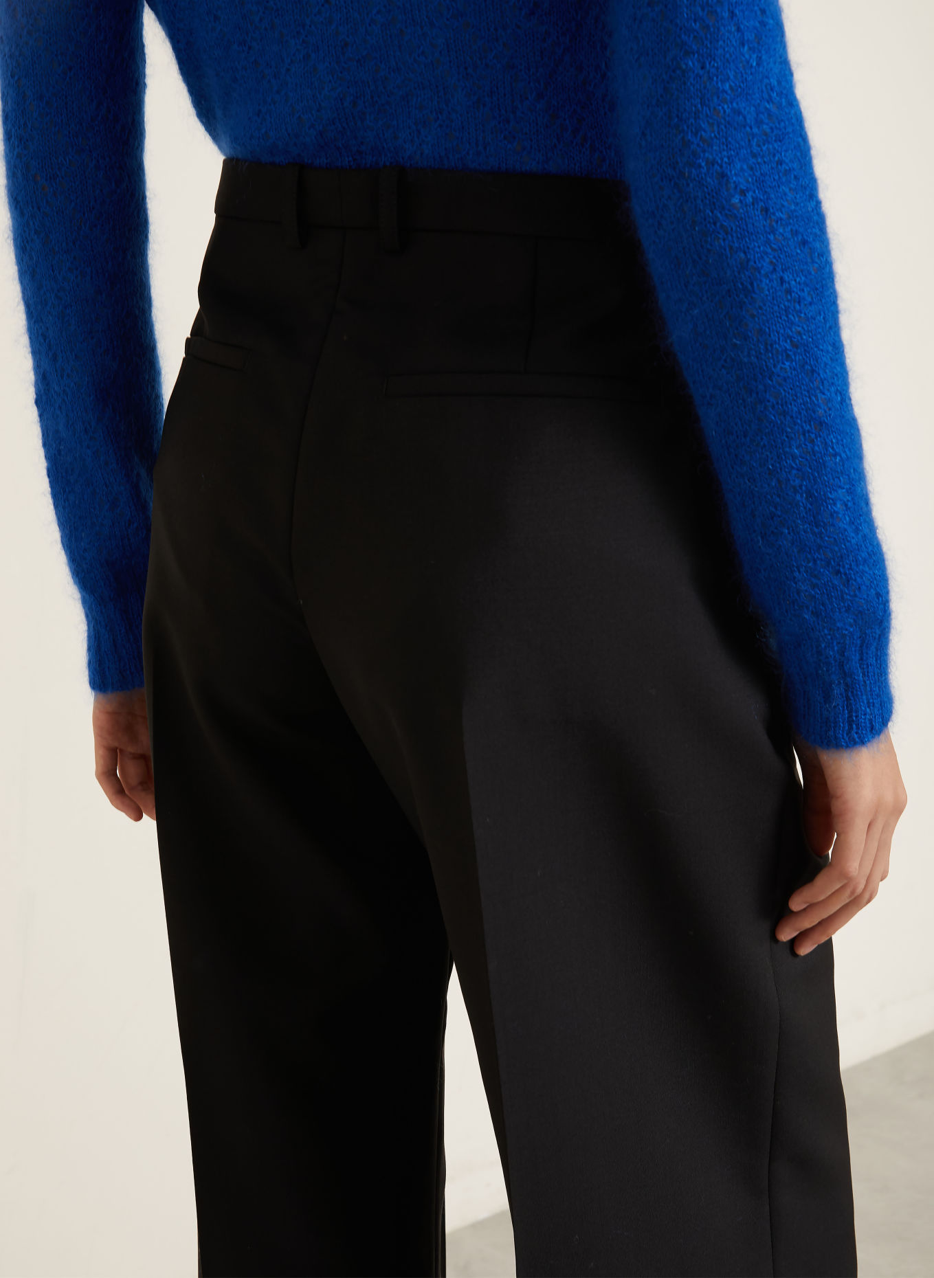 JIL SANDER Wide-leg trousers: BLACK