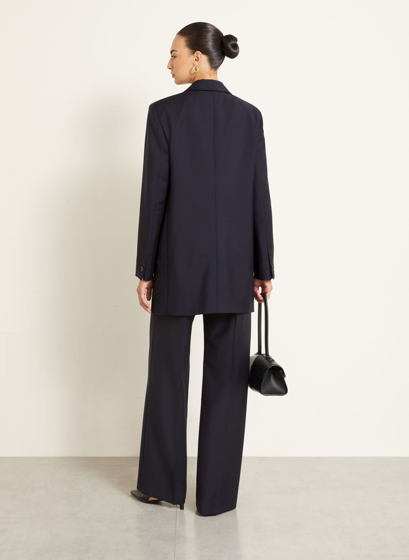 JIL SANDER Marlene-broek: DONKERBLAUW