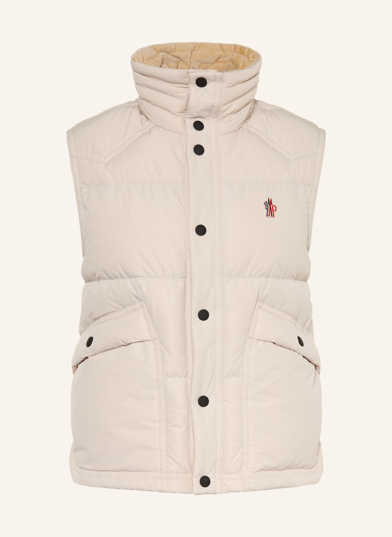 MONCLER GRENOBLE EVANS Down vest: BEIGE