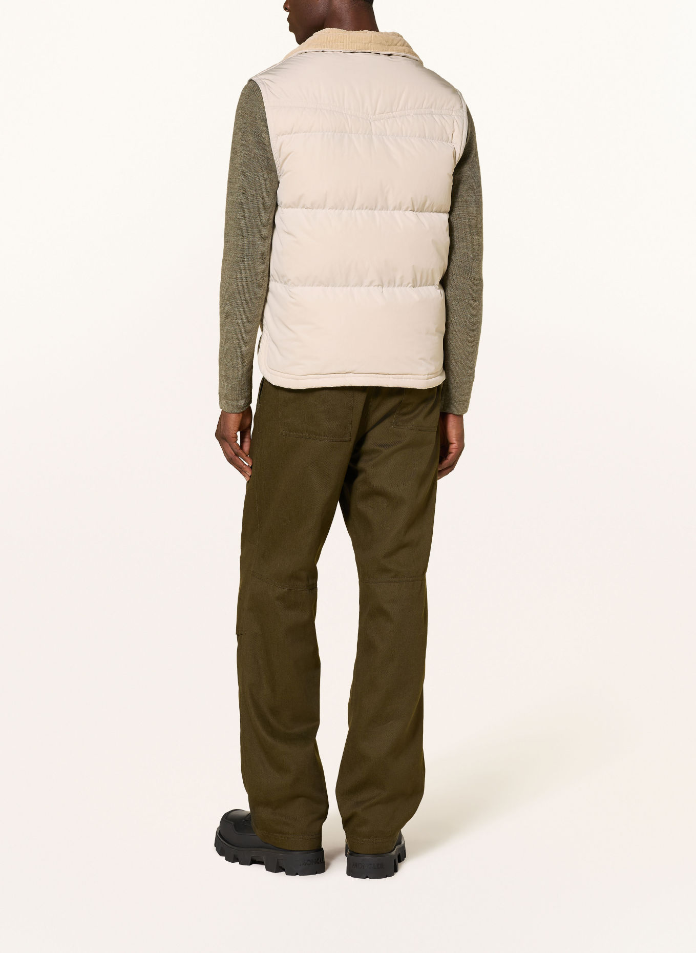 MONCLER GRENOBLE EVANS Down vest: BEIGE