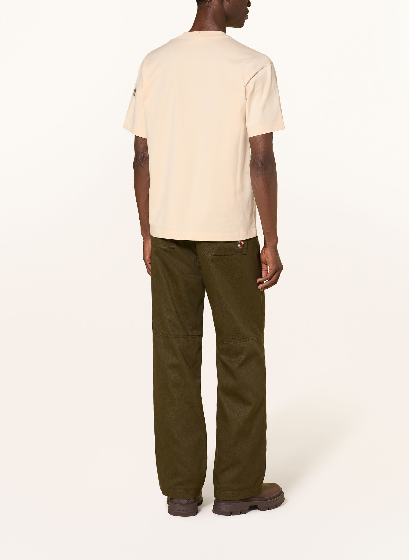 MONCLER GRENOBLE T-shirt: ECRU / DARK BROWN