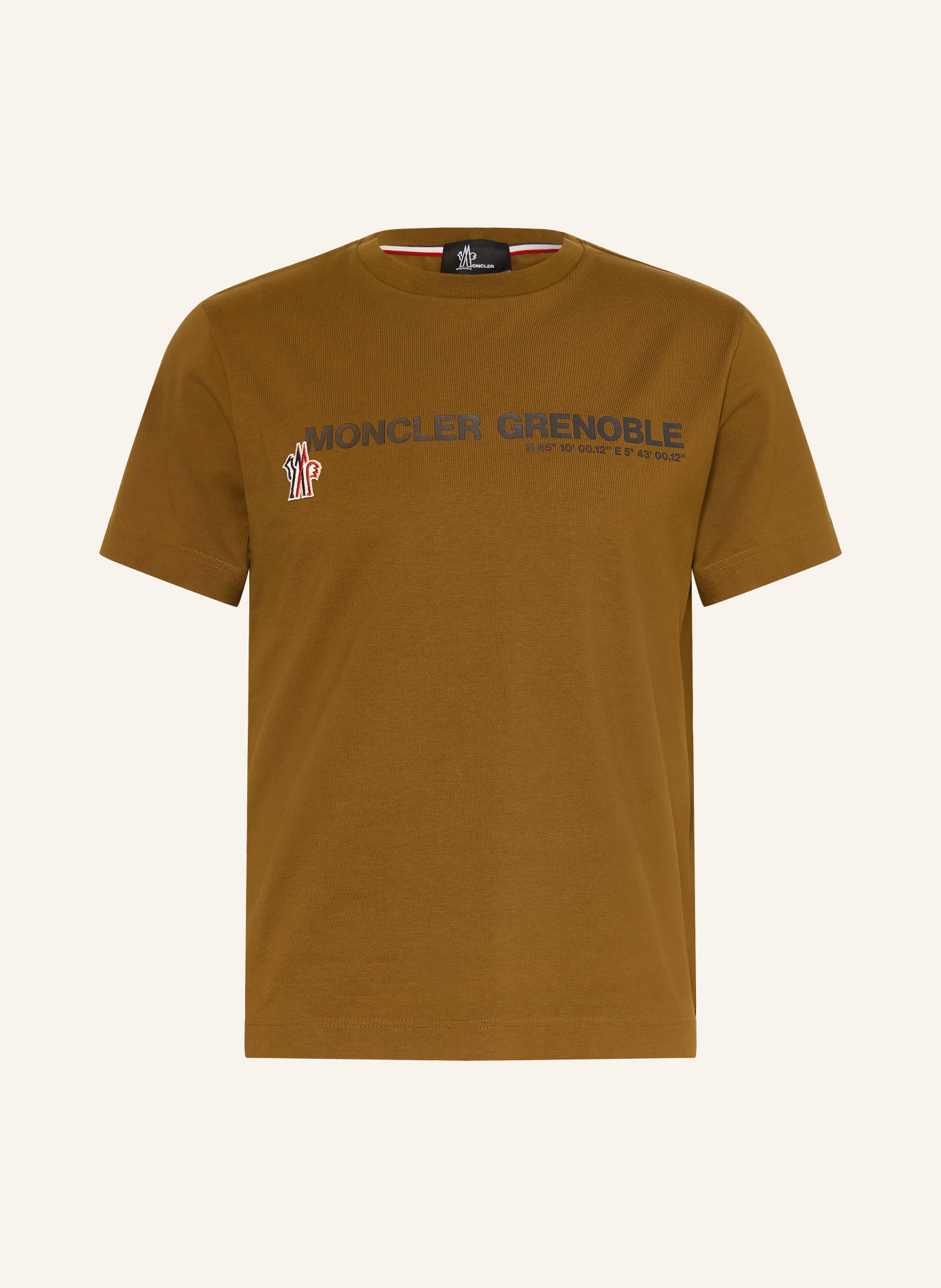 MONCLER GRENOBLE T-shirt: BROWN / DARK RED / BLACK