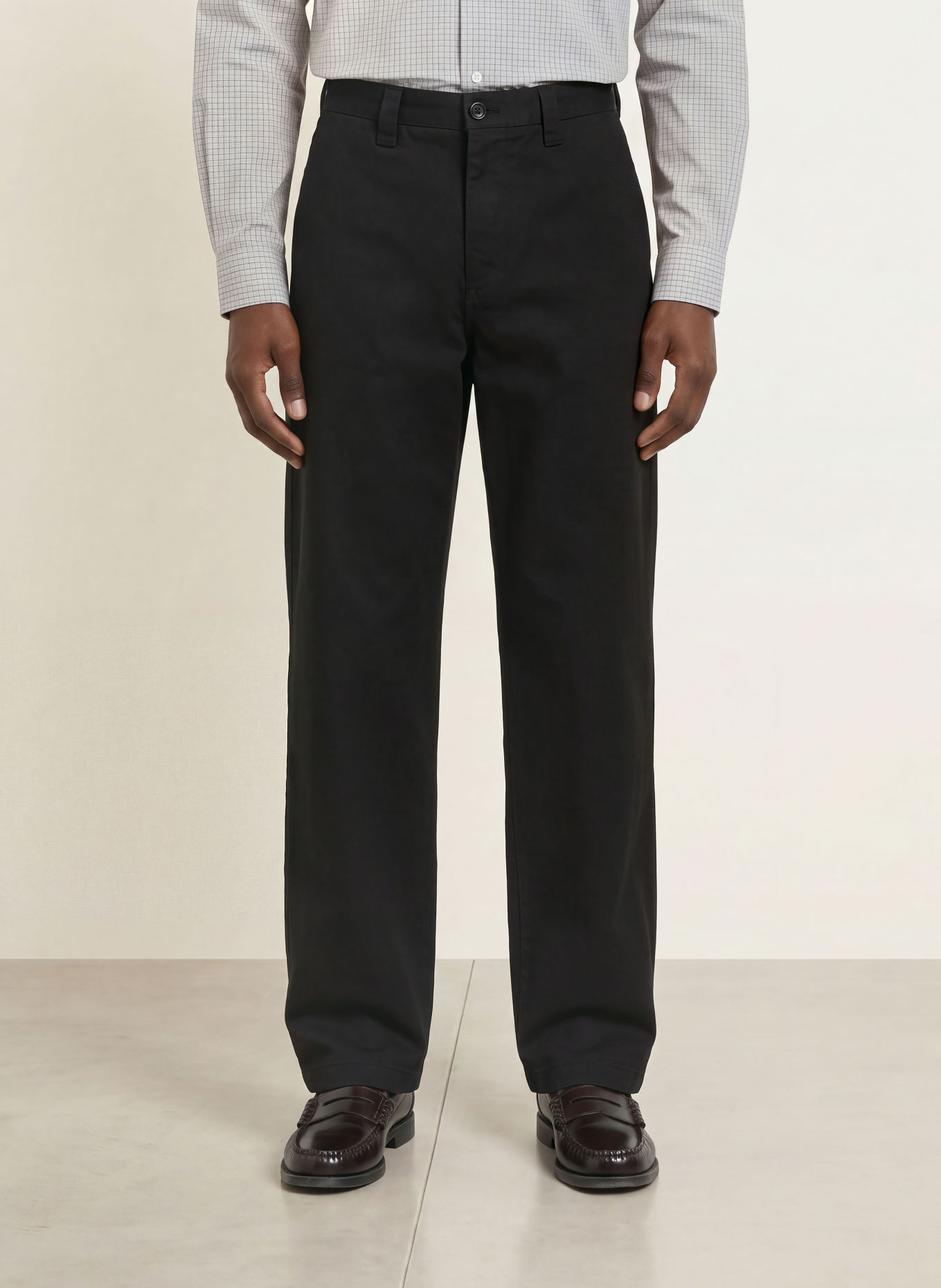STRELLSON Broek DARREL Loose Fit: ZWART