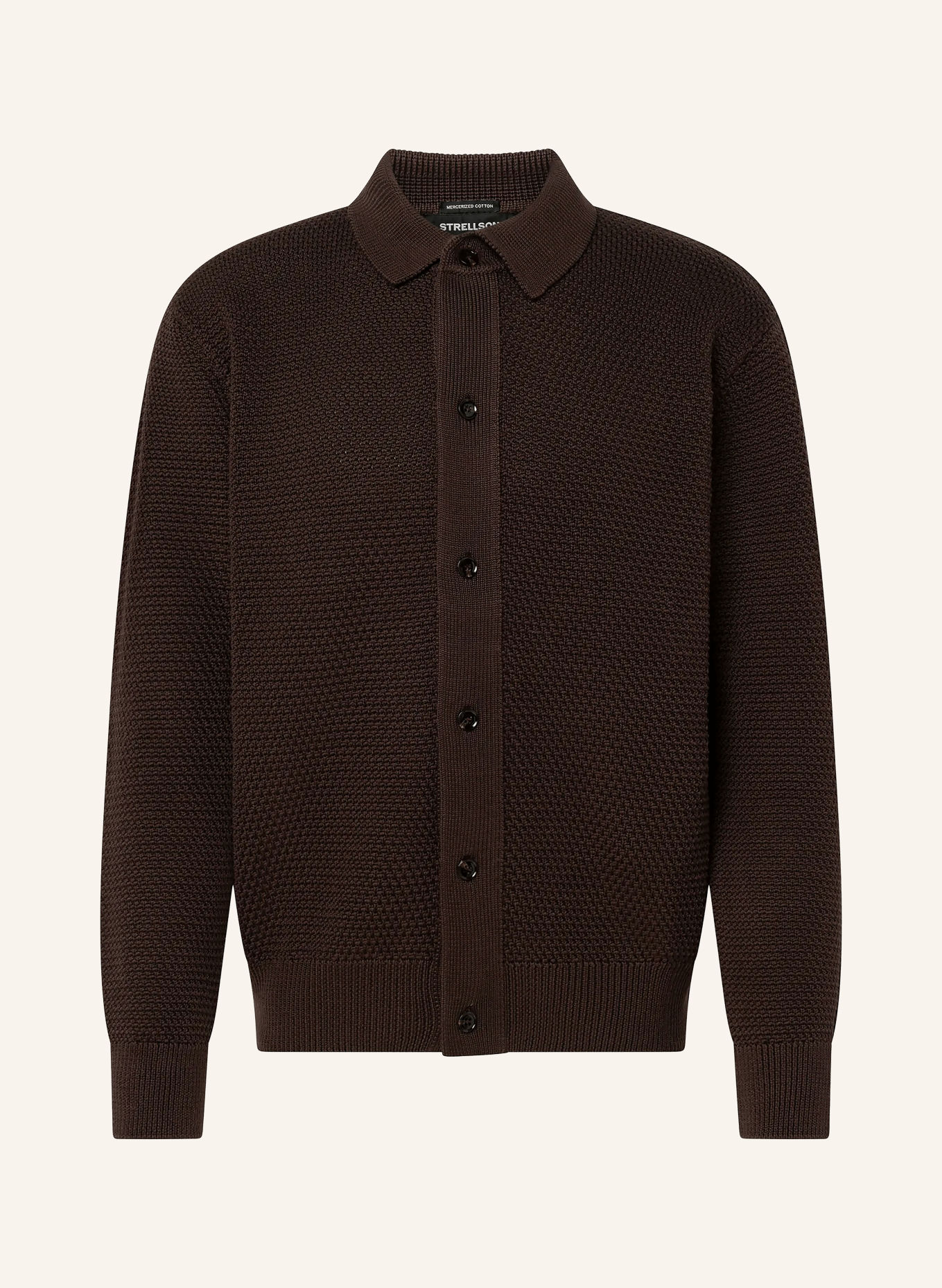 STRELLSON Vest ADRIAN: MARRON FONCÉ