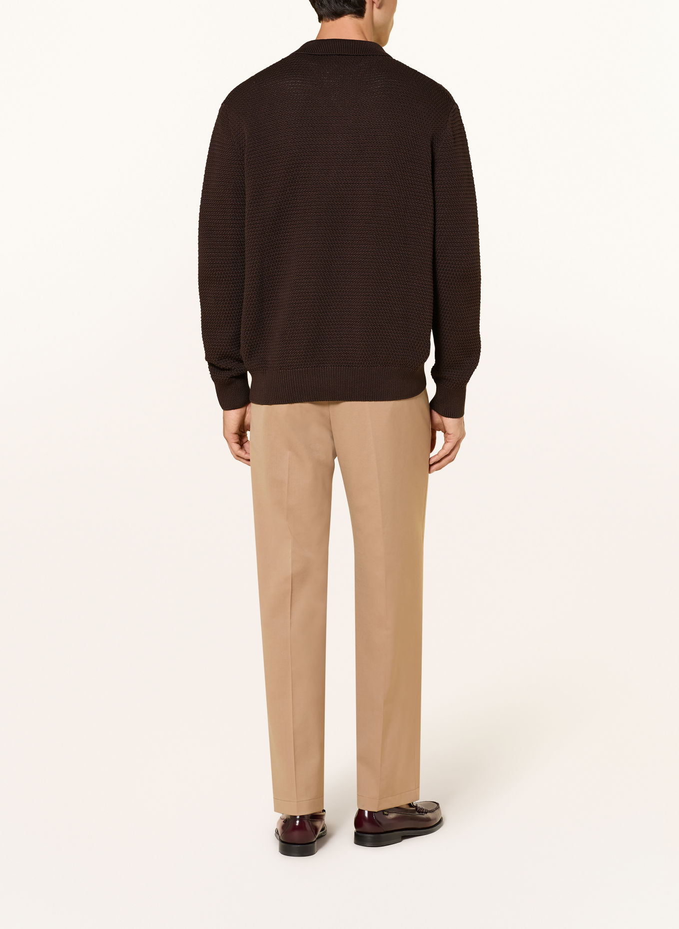 STRELLSON Vest ADRIAN: MARRON FONCÉ