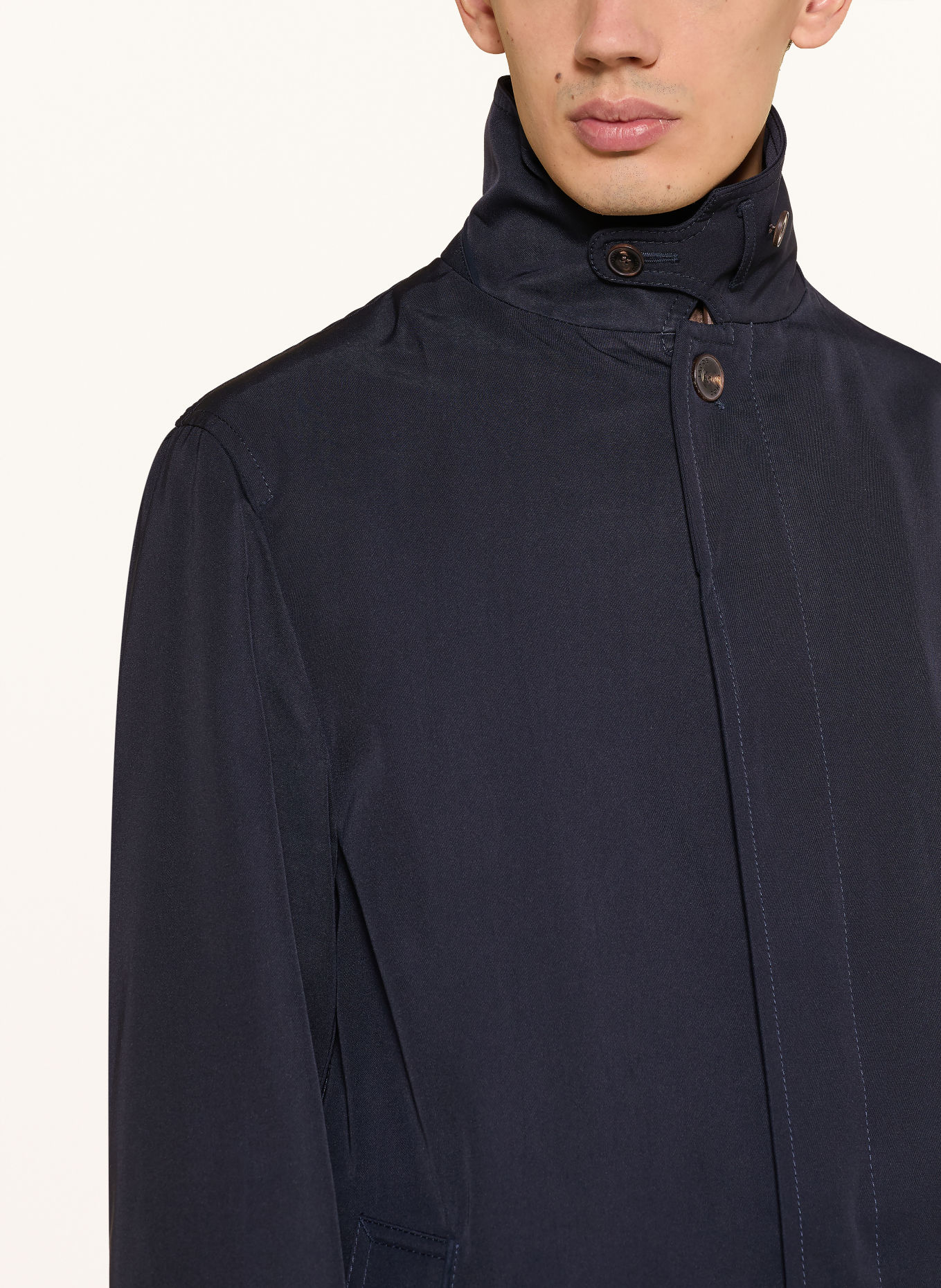 JACOB COHEN 2-in-1 coat: DARK BLUE / TAUPE