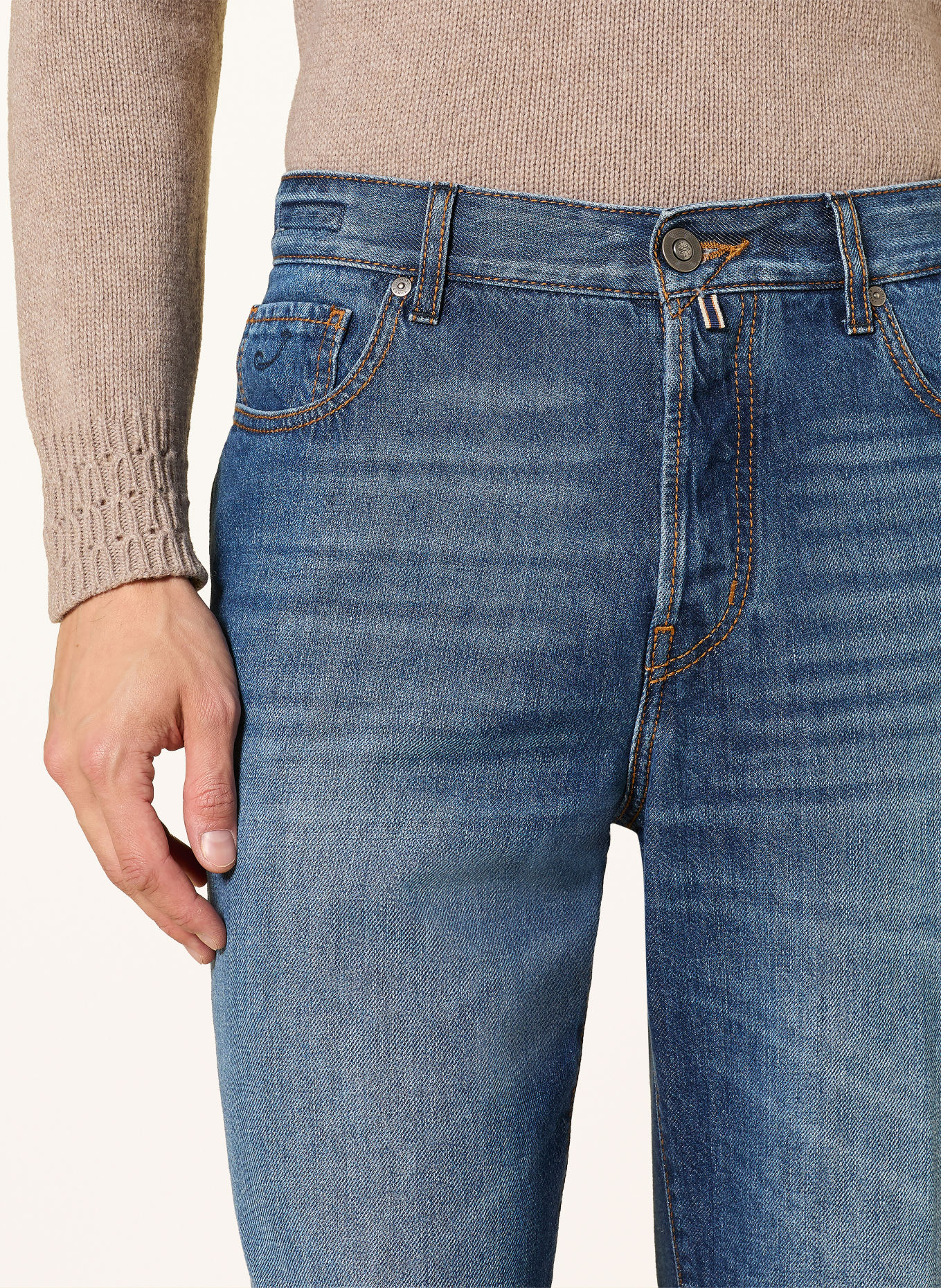 JACOB COHEN ALEX Straight-Fit Jeans: 200D MEDIUM BLUE