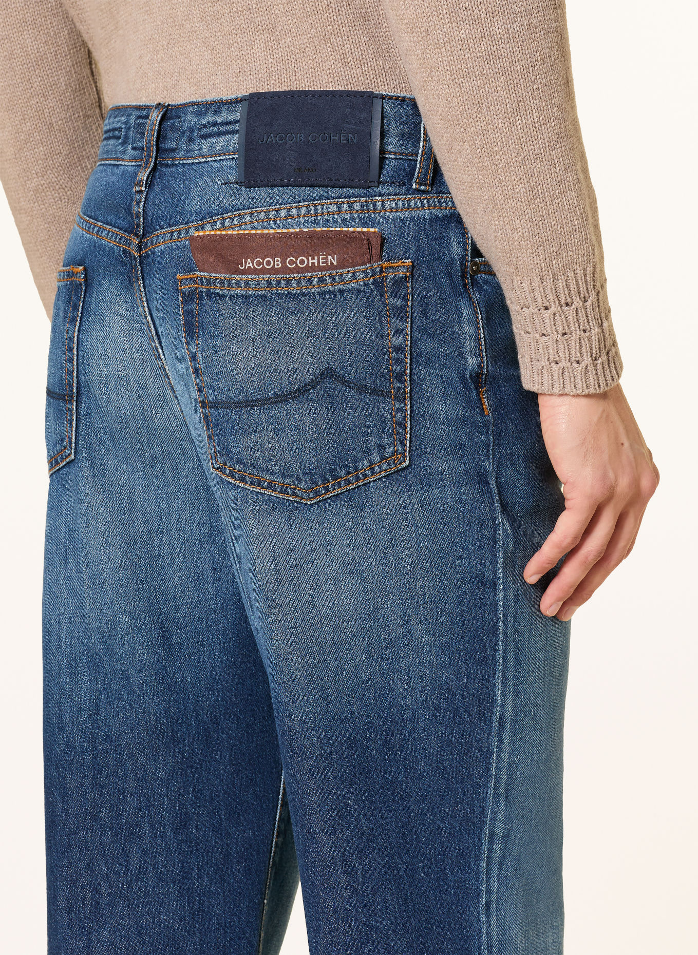 JACOB COHEN ALEX Straight-Fit Jeans: 200D MEDIUM BLUE