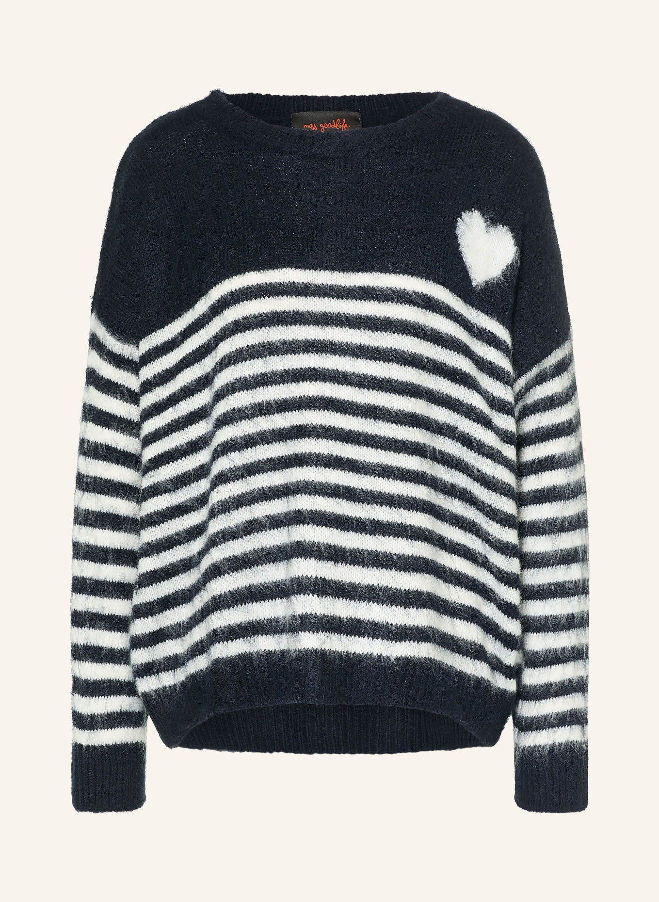 miss goodlife Pull: BLEU FONCÉ / BLANC
