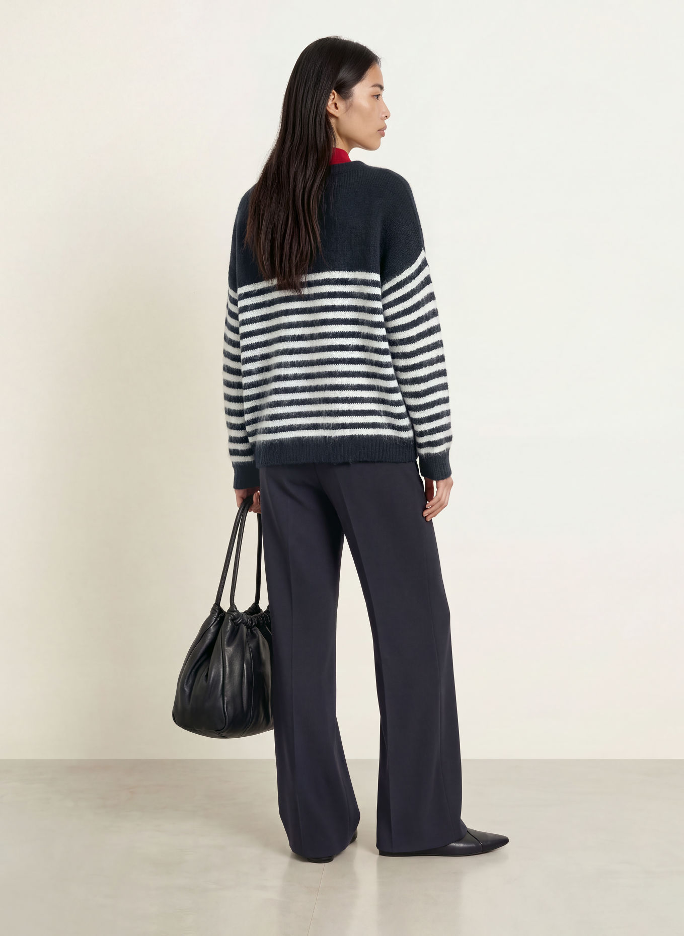 miss goodlife Pull: BLEU FONCÉ / BLANC