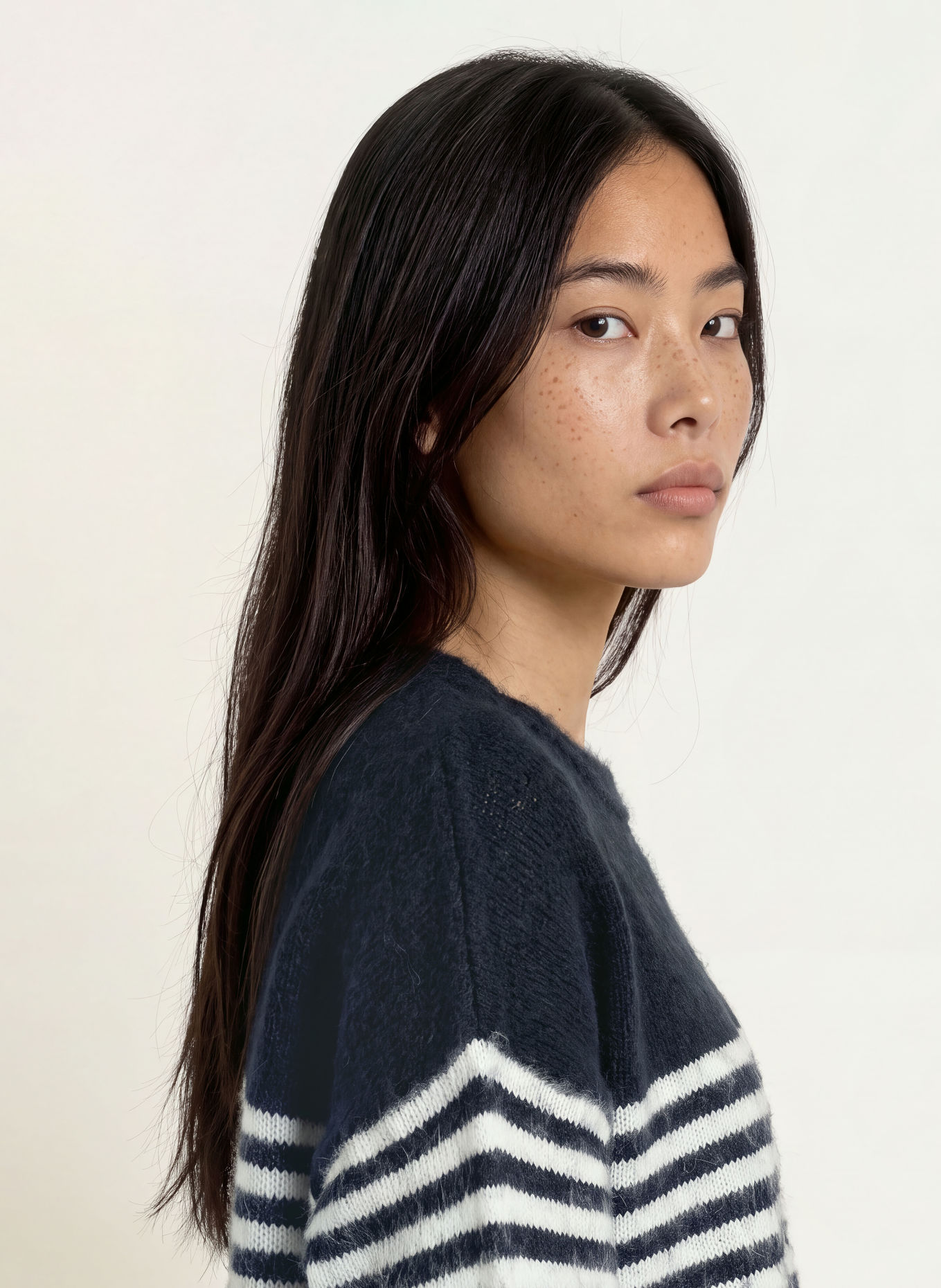 miss goodlife Pull: BLEU FONCÉ / BLANC