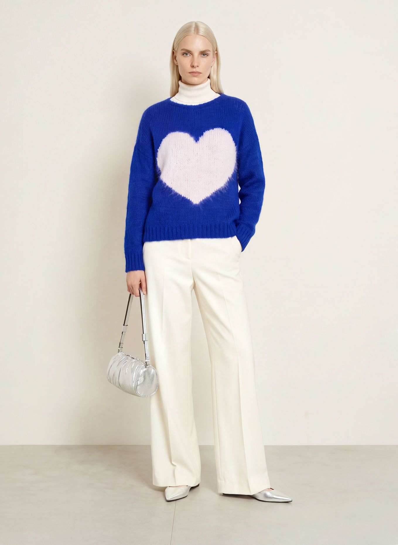 miss goodlife Pull: BLEU / BLANC