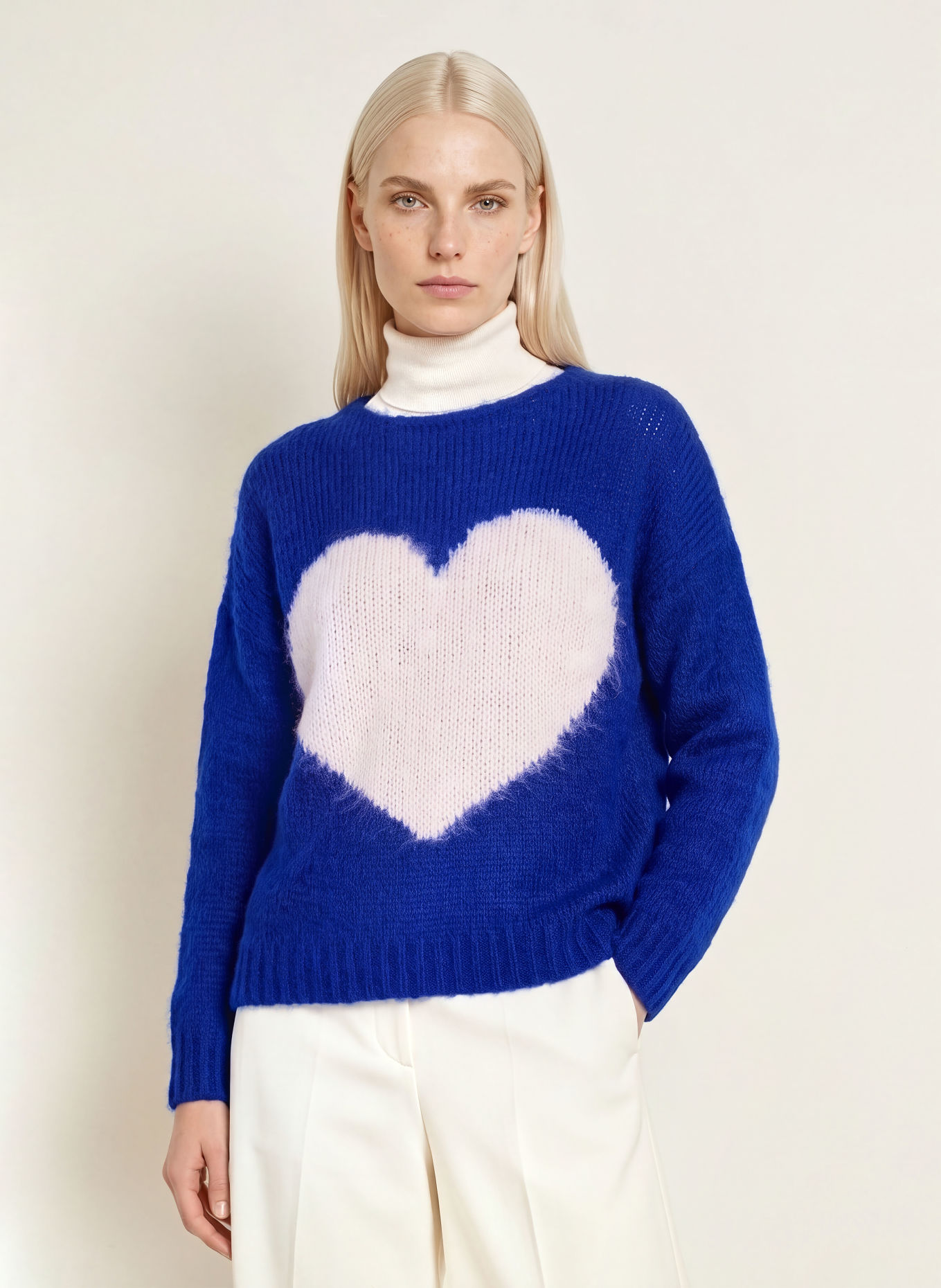 miss goodlife Pull: BLEU / BLANC