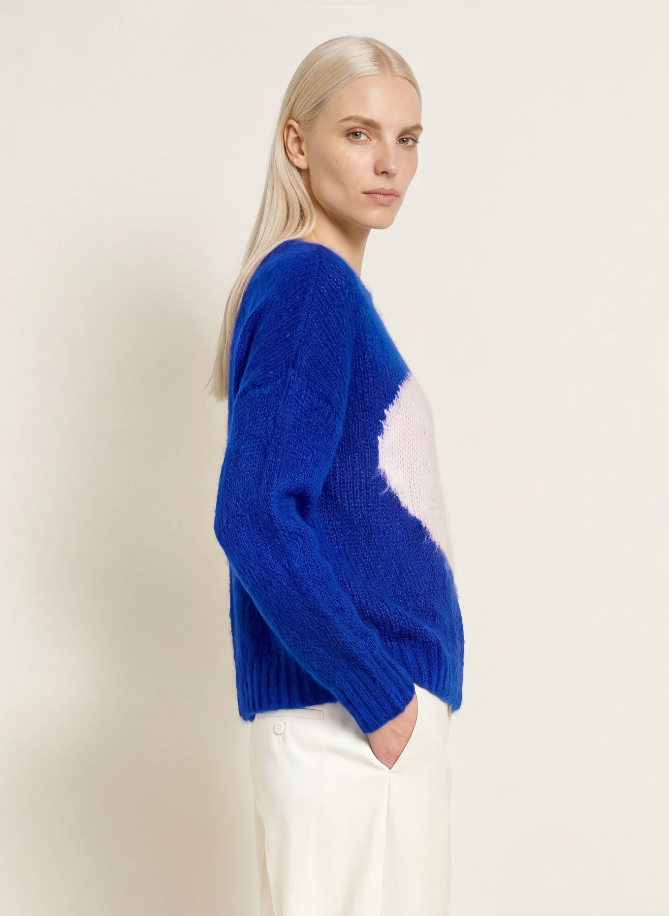 miss goodlife Pull: BLEU / BLANC