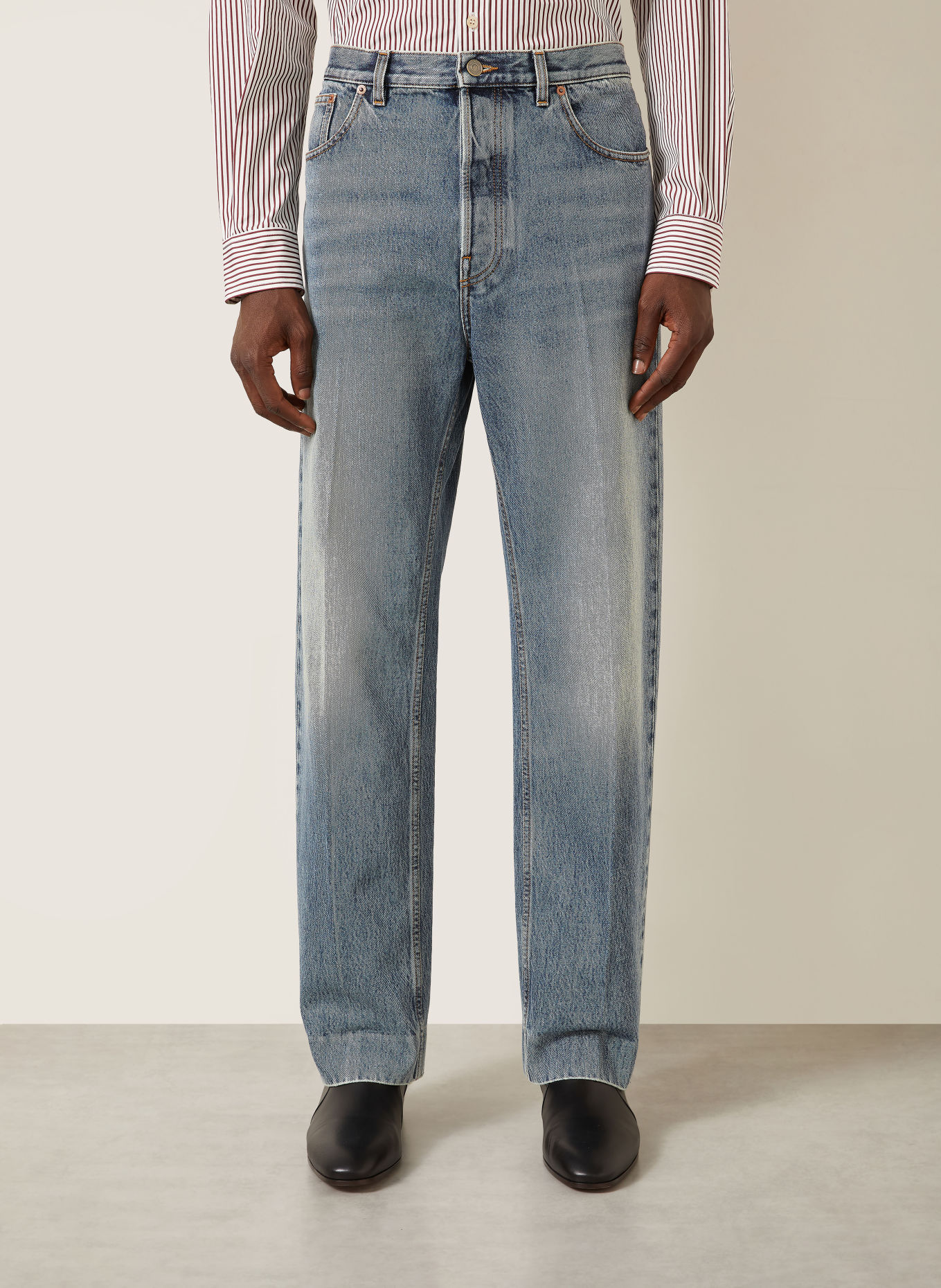 VALENTINO Jeans DENIM Regular Fit: FLX DENIM LAV DIRTY BLU CHIARO