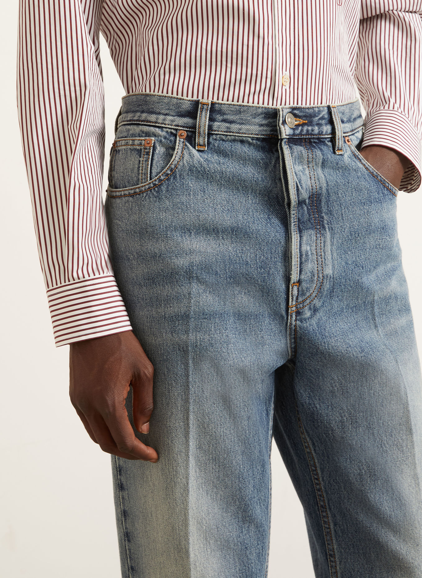 VALENTINO Jeans DENIM Regular Fit: FLX DENIM LAV DIRTY BLU CHIARO