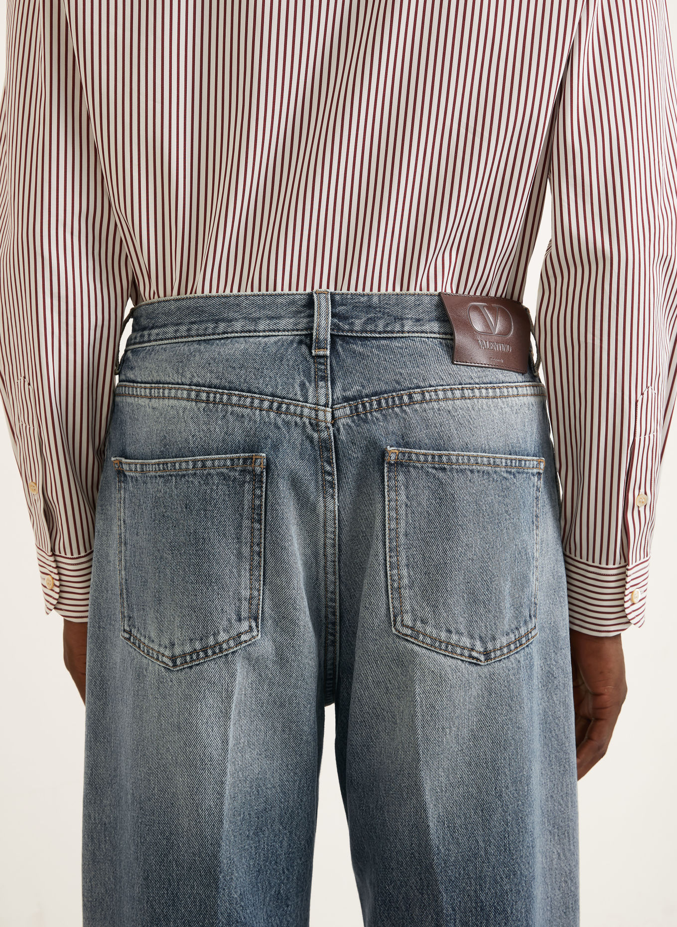 VALENTINO Jeans DENIM Regular Fit: FLX DENIM LAV DIRTY BLU CHIARO
