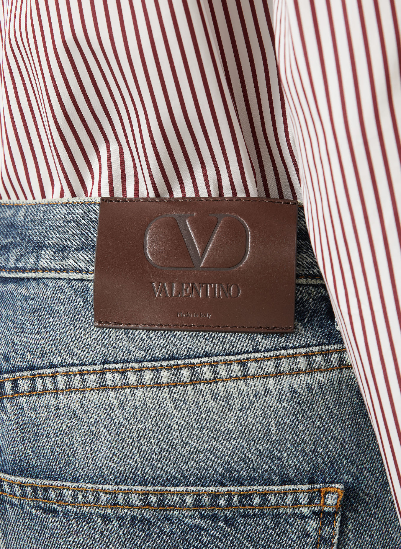VALENTINO Jeans DENIM Regular Fit: FLX DENIM LAV DIRTY BLU CHIARO