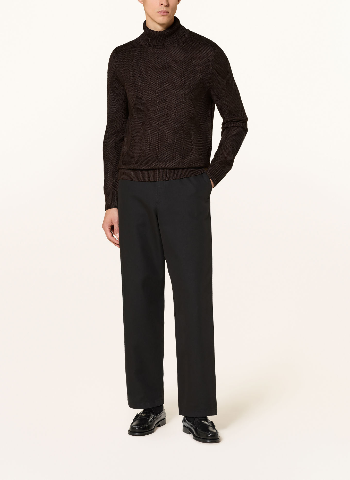 STRELLSON Coltrui HAMILTON-TS: MARRON FONCÉ