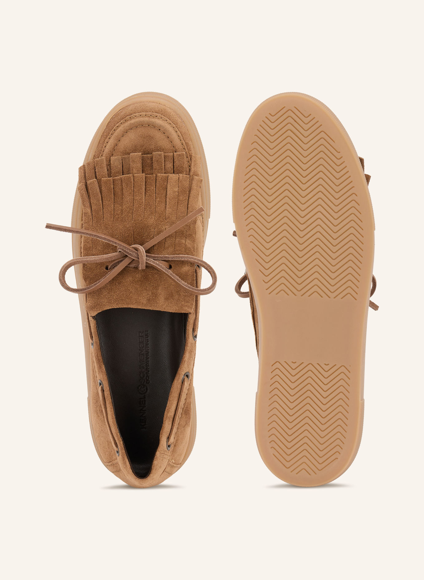 KENNEL & SCHMENGER ALEC Boat Shoes: COGNAC