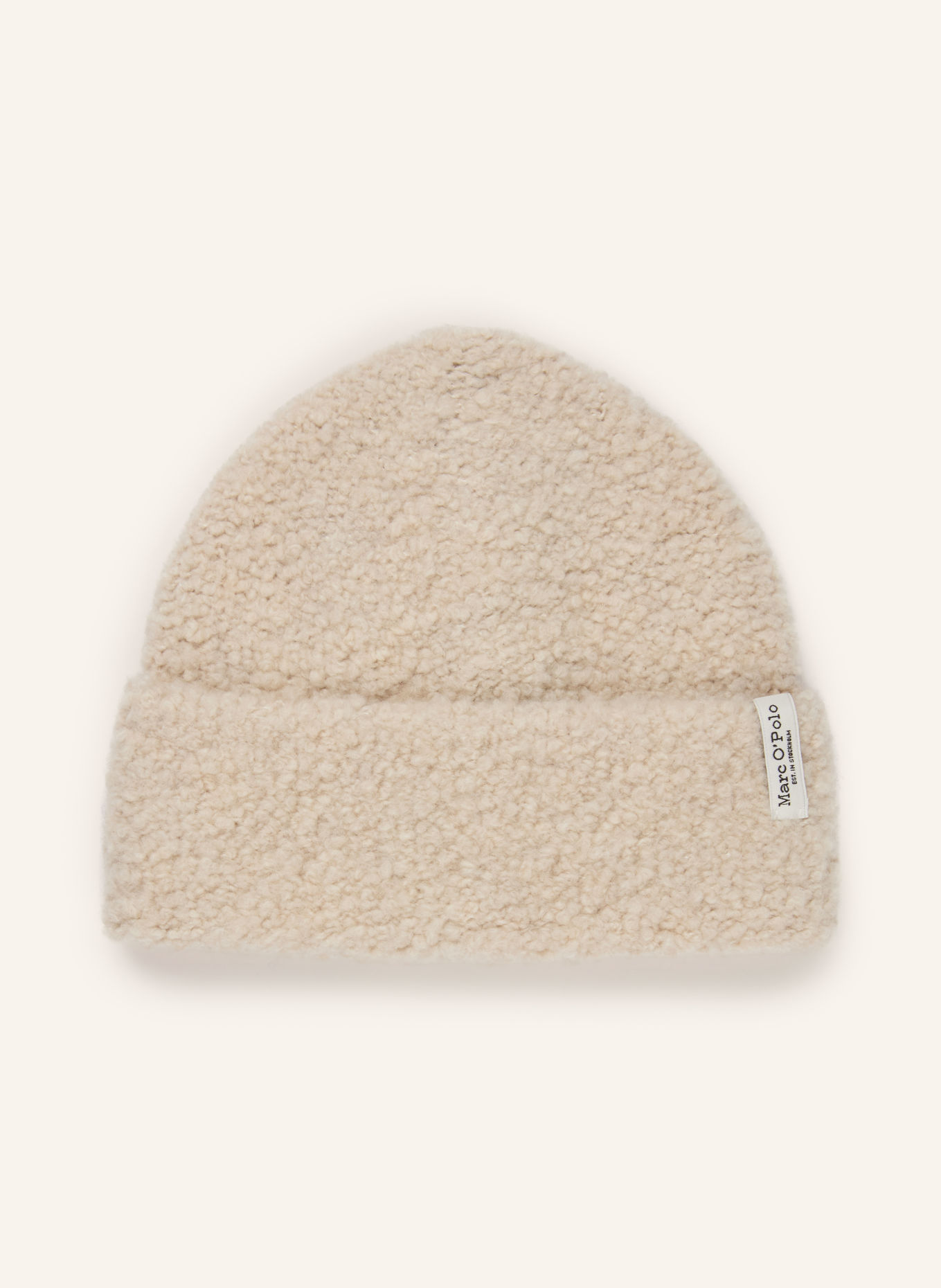Marc O'Polo Plush Teddy Bear Hat: BEIGE