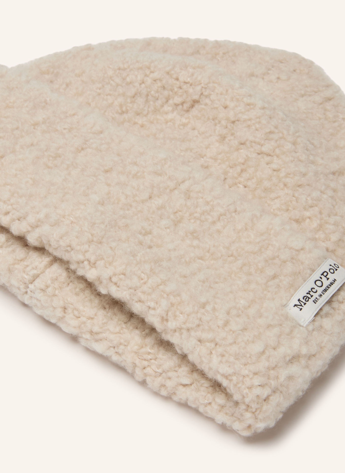 Marc O'Polo Plush Teddy Bear Hat: BEIGE
