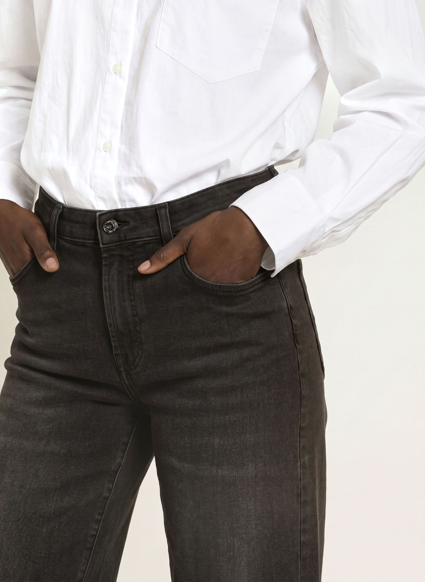 7 for all mankind ALEXA CROPPED Straight-Fit Jeans: 3S3 DARKPINE